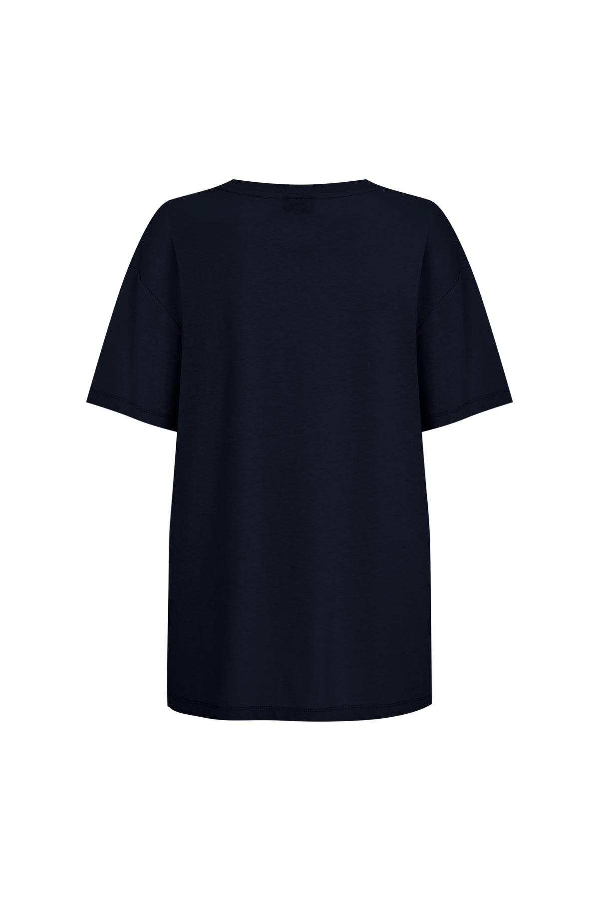 Damen Oversize T-Shirt mit Rundhals aus 100 % Baumwolle