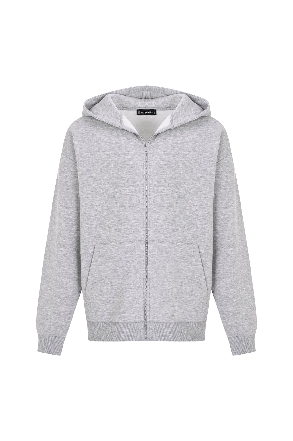 Herren Heavyweight Zip Hoodie mit Reißverschluss aus Baumwollmix