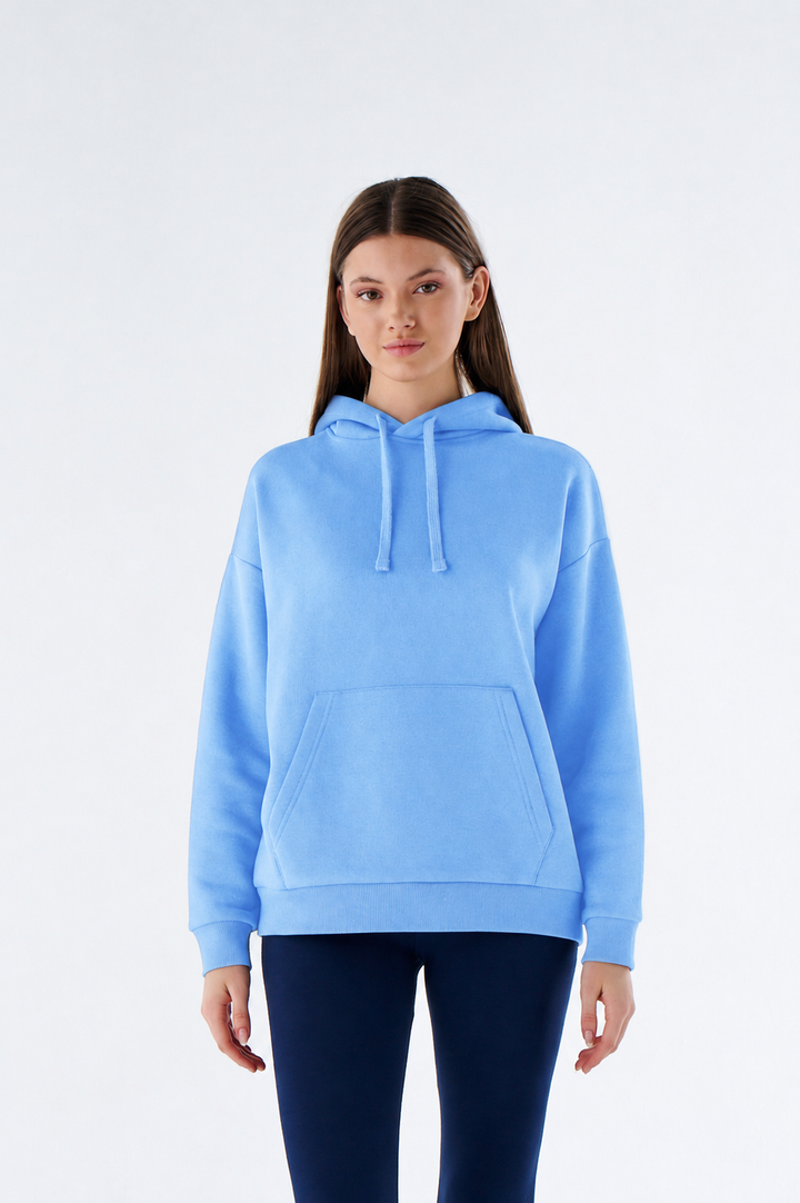 Damen Heavyweight Hoodie aus Baumwollmix mit Kapuze
