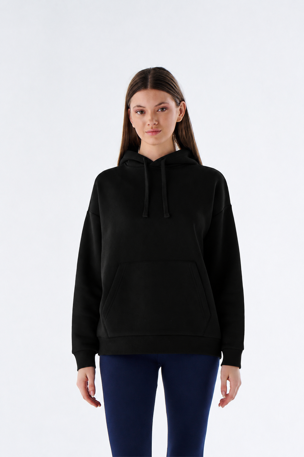 Damen Heavyweight Hoodie aus Baumwollmix mit Kapuze