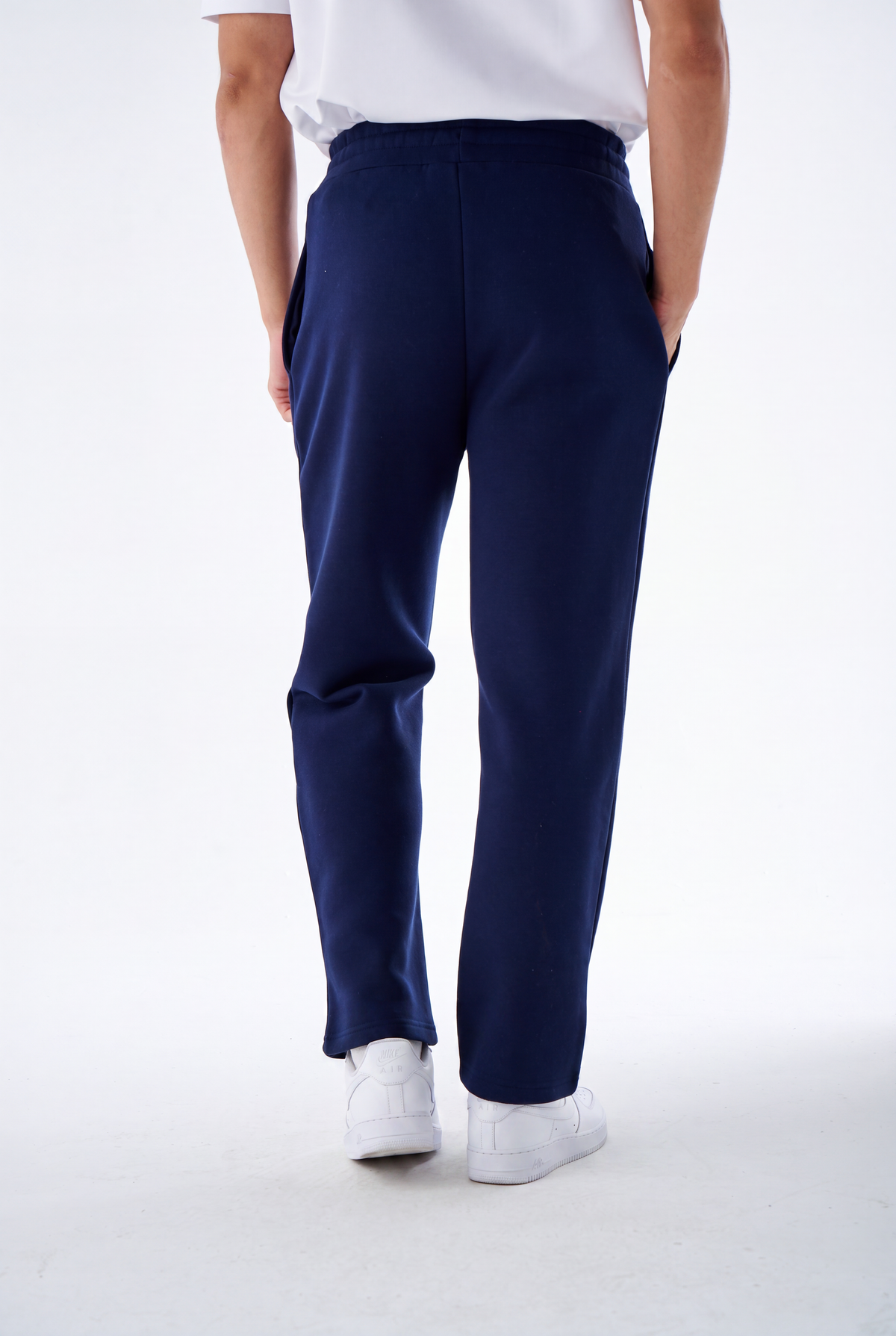Herren Wide Leg Jogginghose aus Baumwollmix