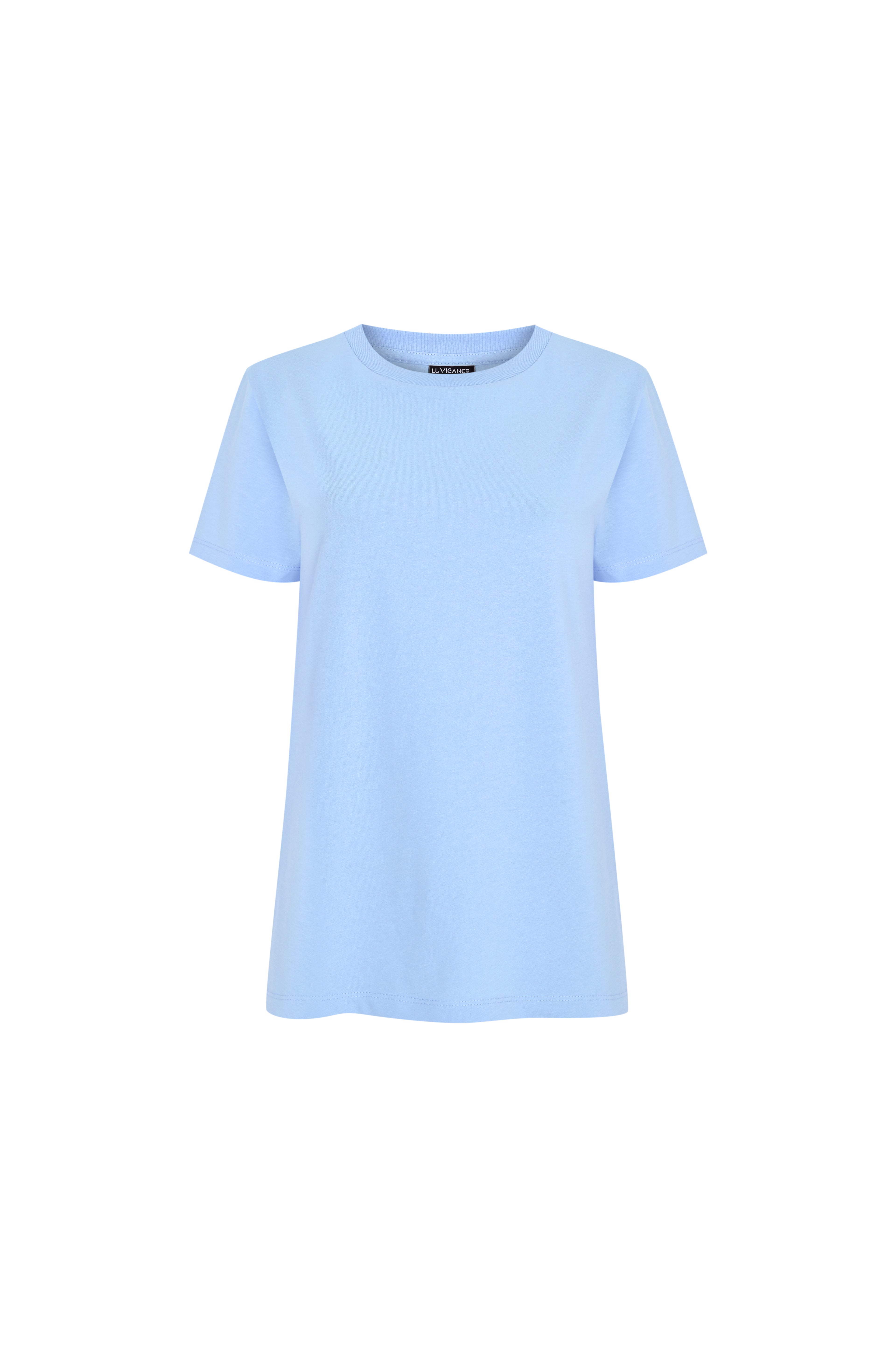 Damen Basic T-Shirt mit Rundhals