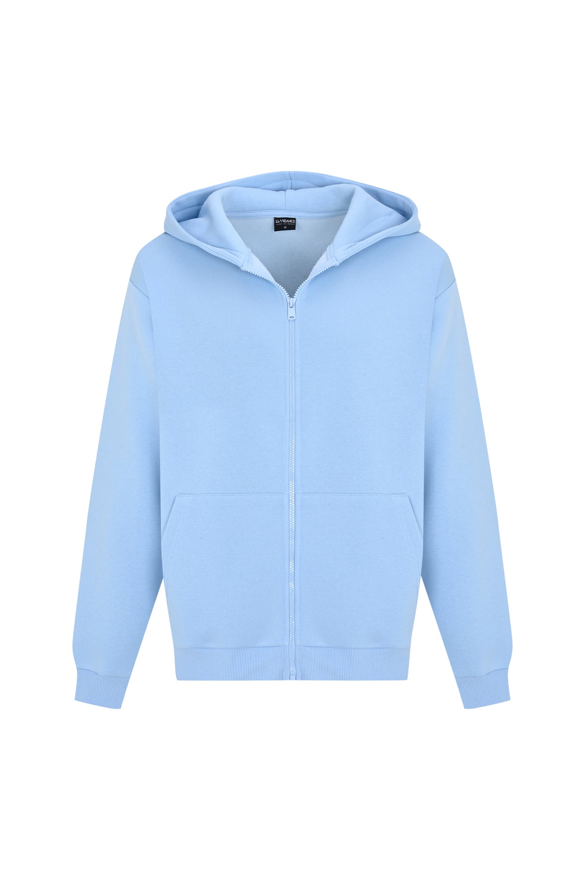 Herren Heavyweight Zip Hoodie mit Reißverschluss aus Baumwollmix