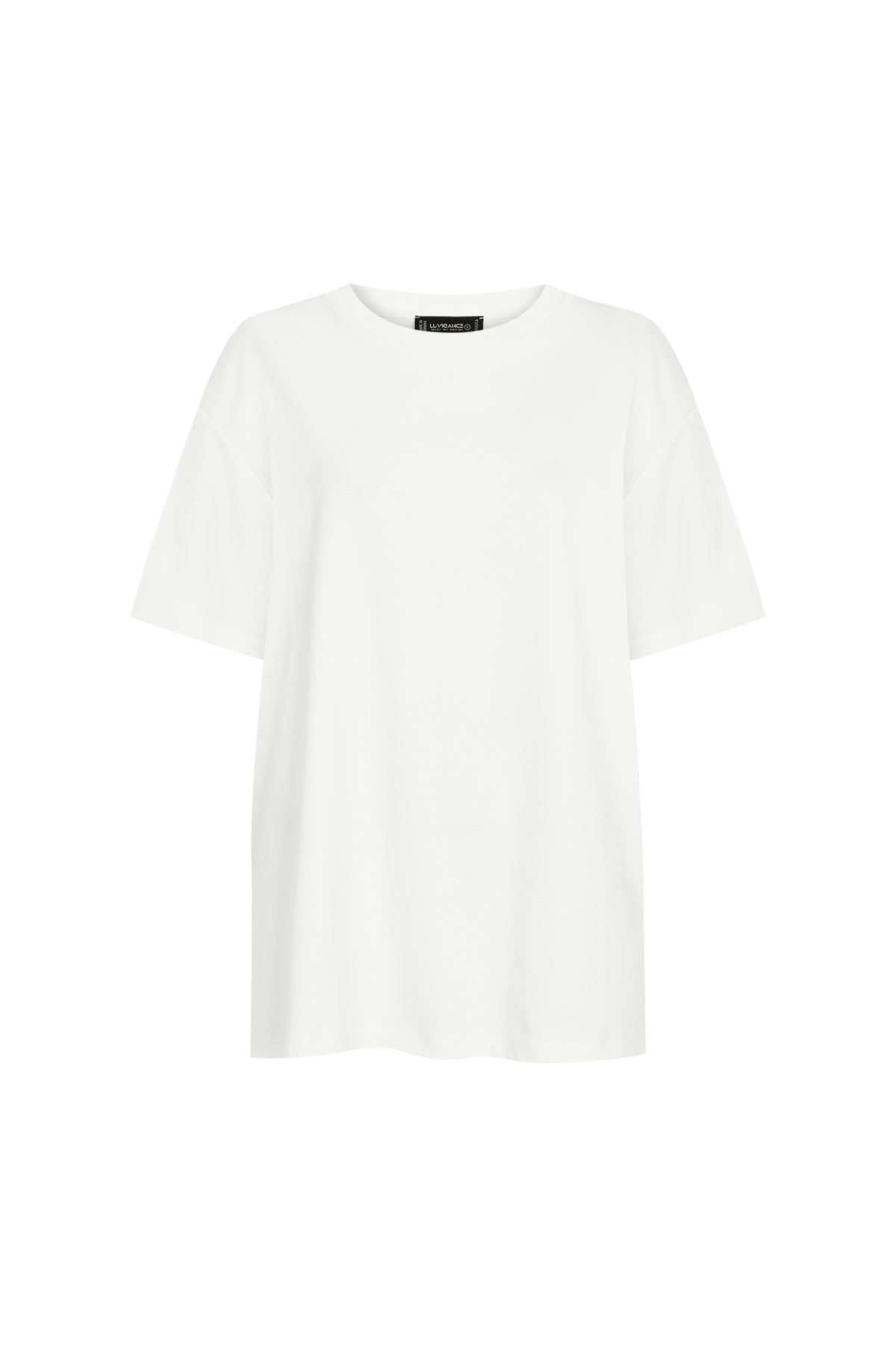 Damen Oversize T-Shirt mit Rundhals aus 100 % Baumwolle