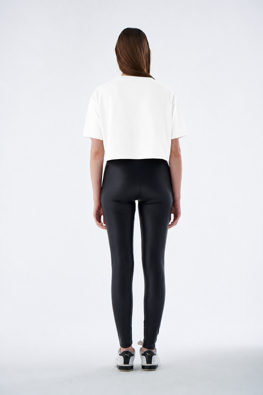 Crop Top Damen - 100% Baumwolle - Bauchfrei T-Shirt Kurzarm