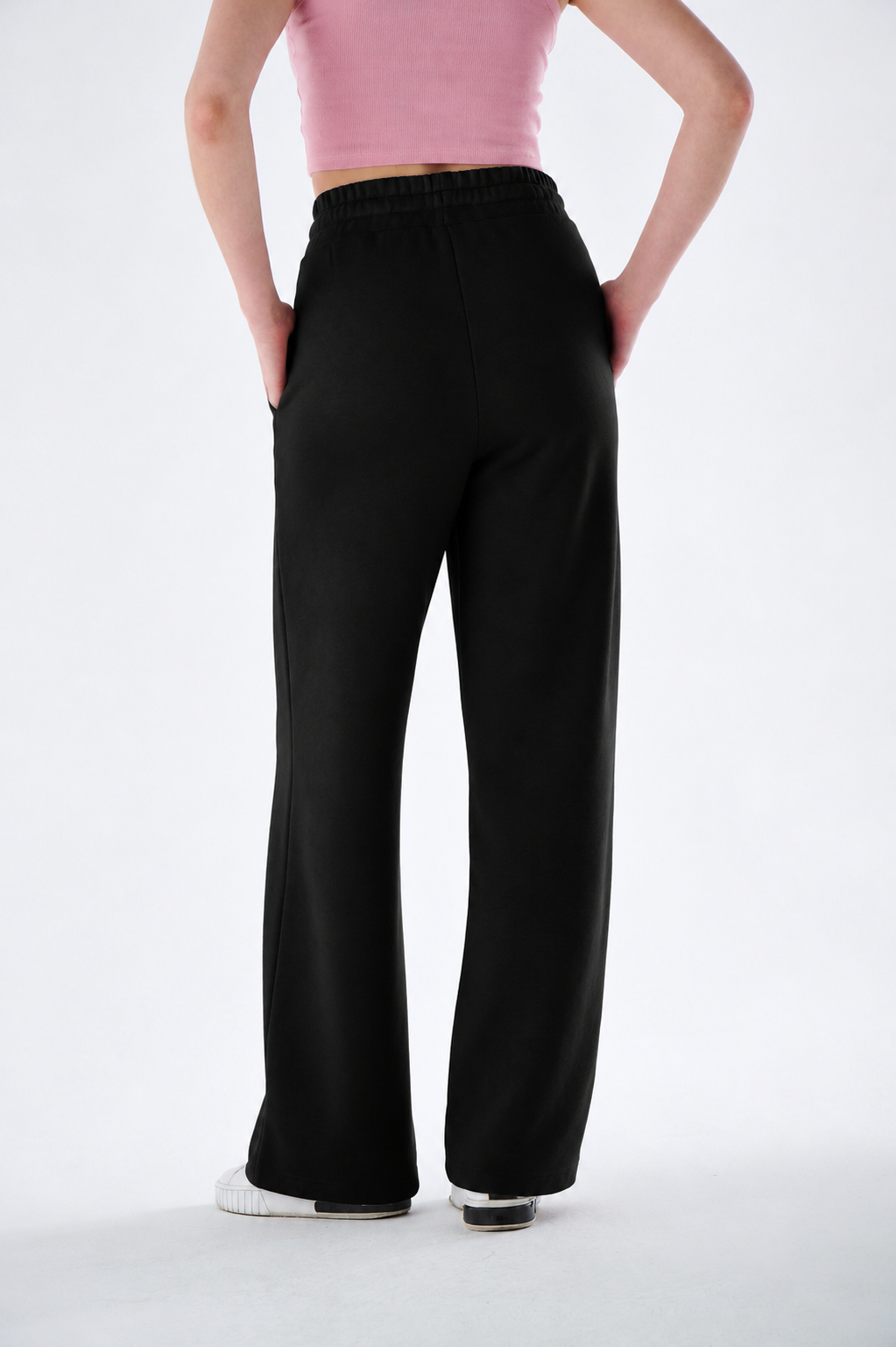 Damen High Waist Heavyweight Jogginghose aus Baumwollmix