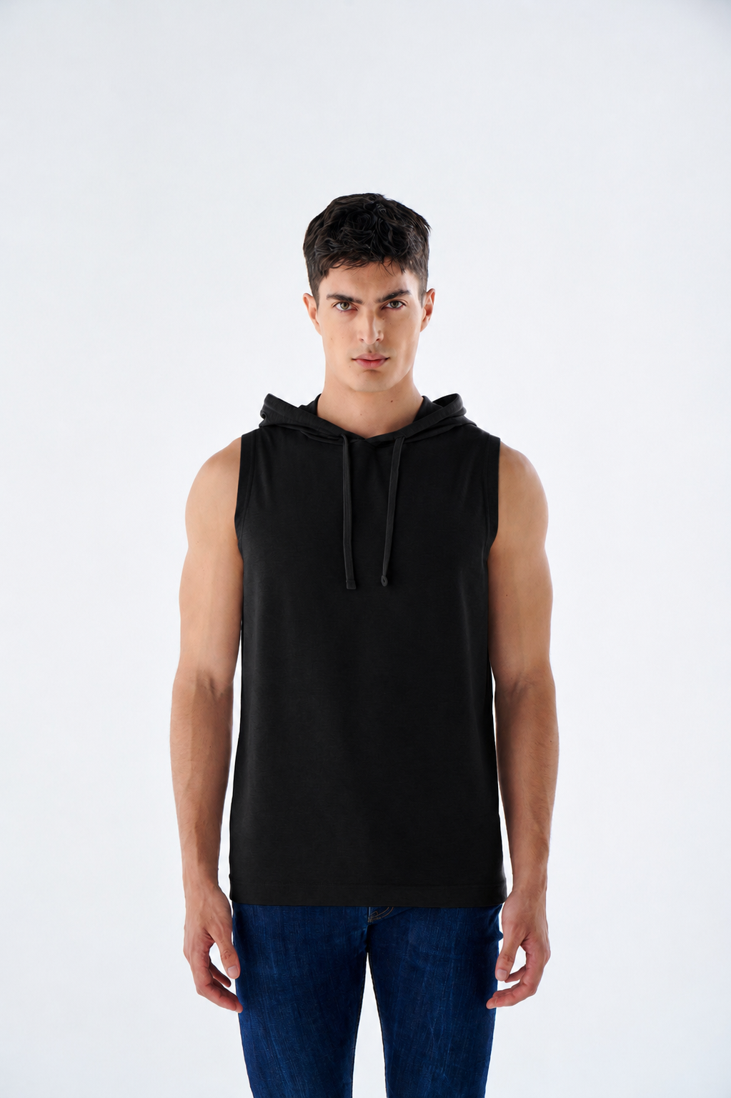 Herren Muskel Hoodie ärmellos – Gym Tanktop