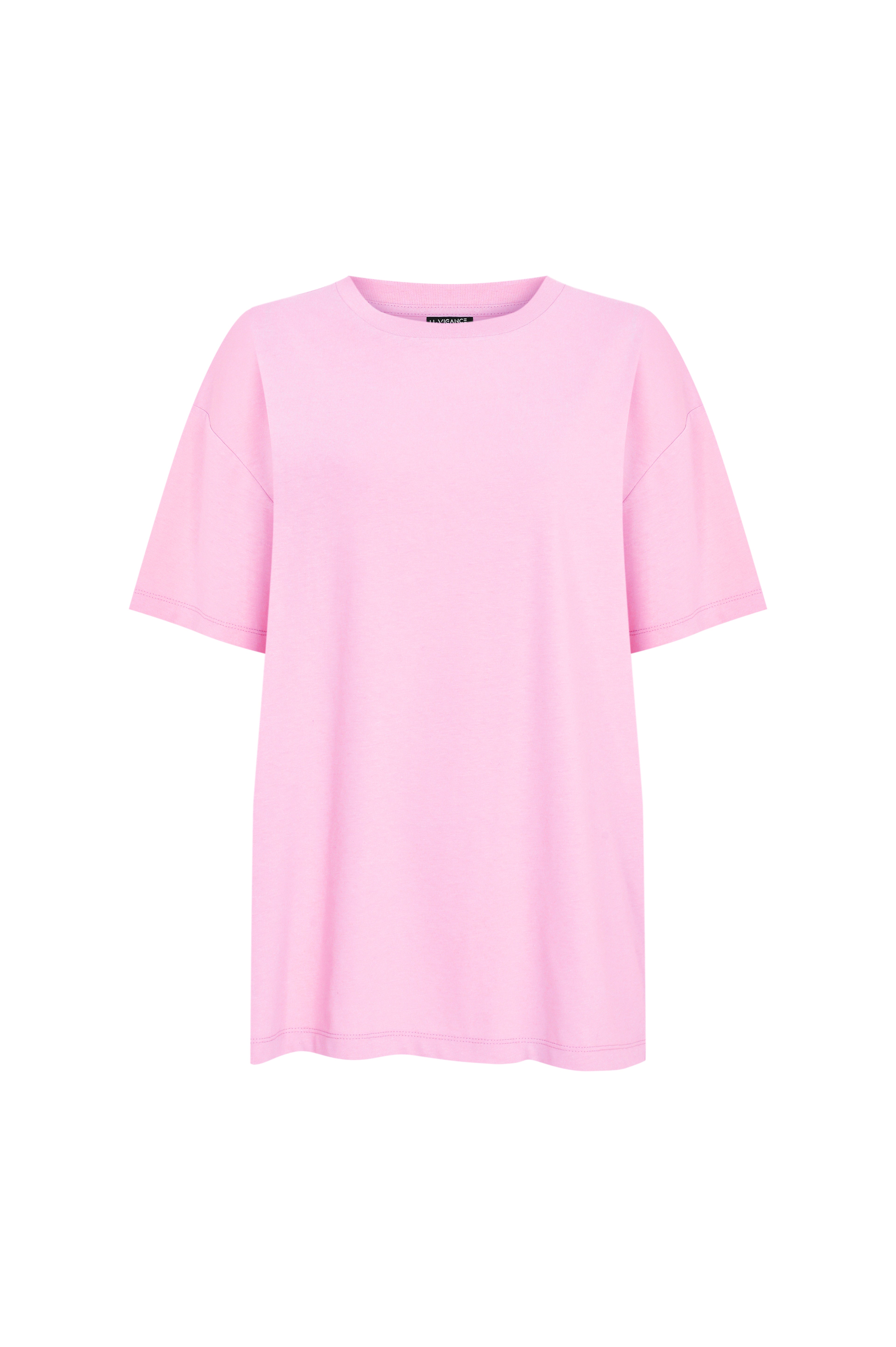 Damen Oversize T-Shirt mit Rundhals aus 100 % Baumwolle