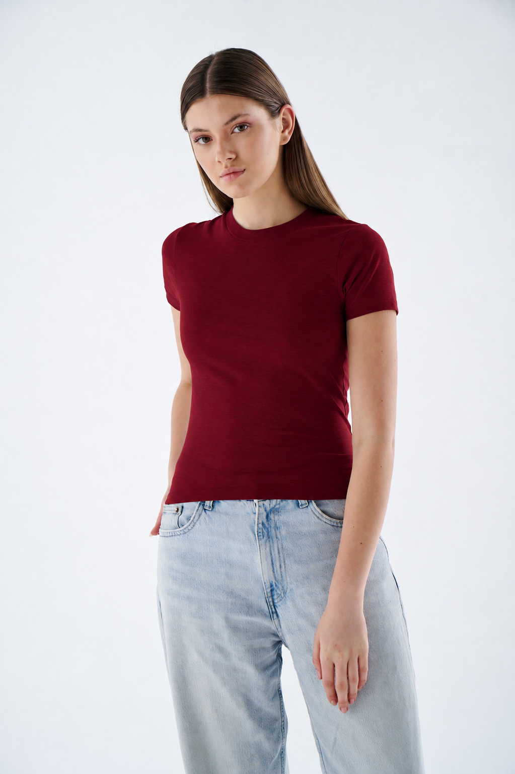 Damen Rundhals T-Shirt