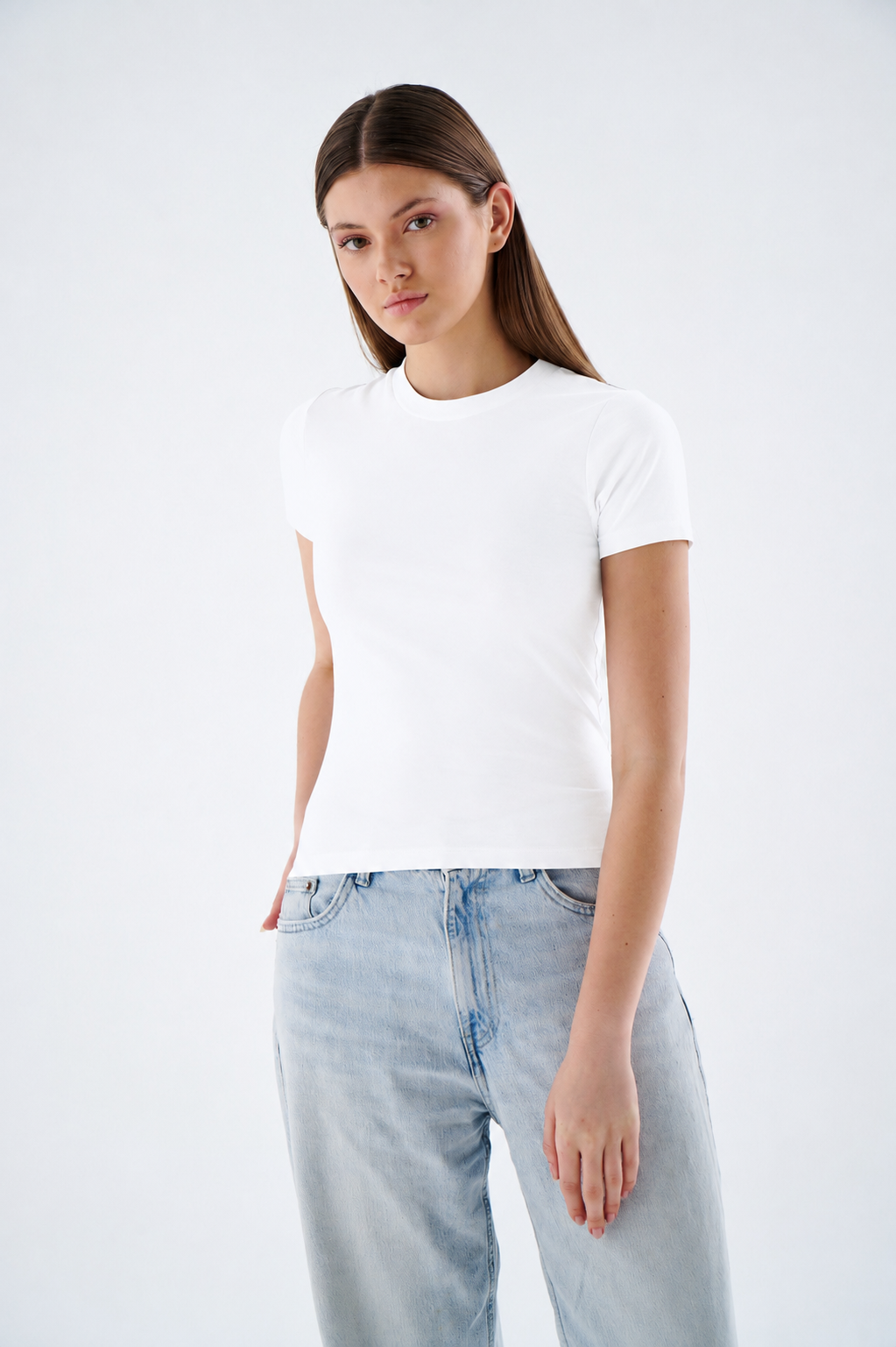Damen Rundhals T-Shirt