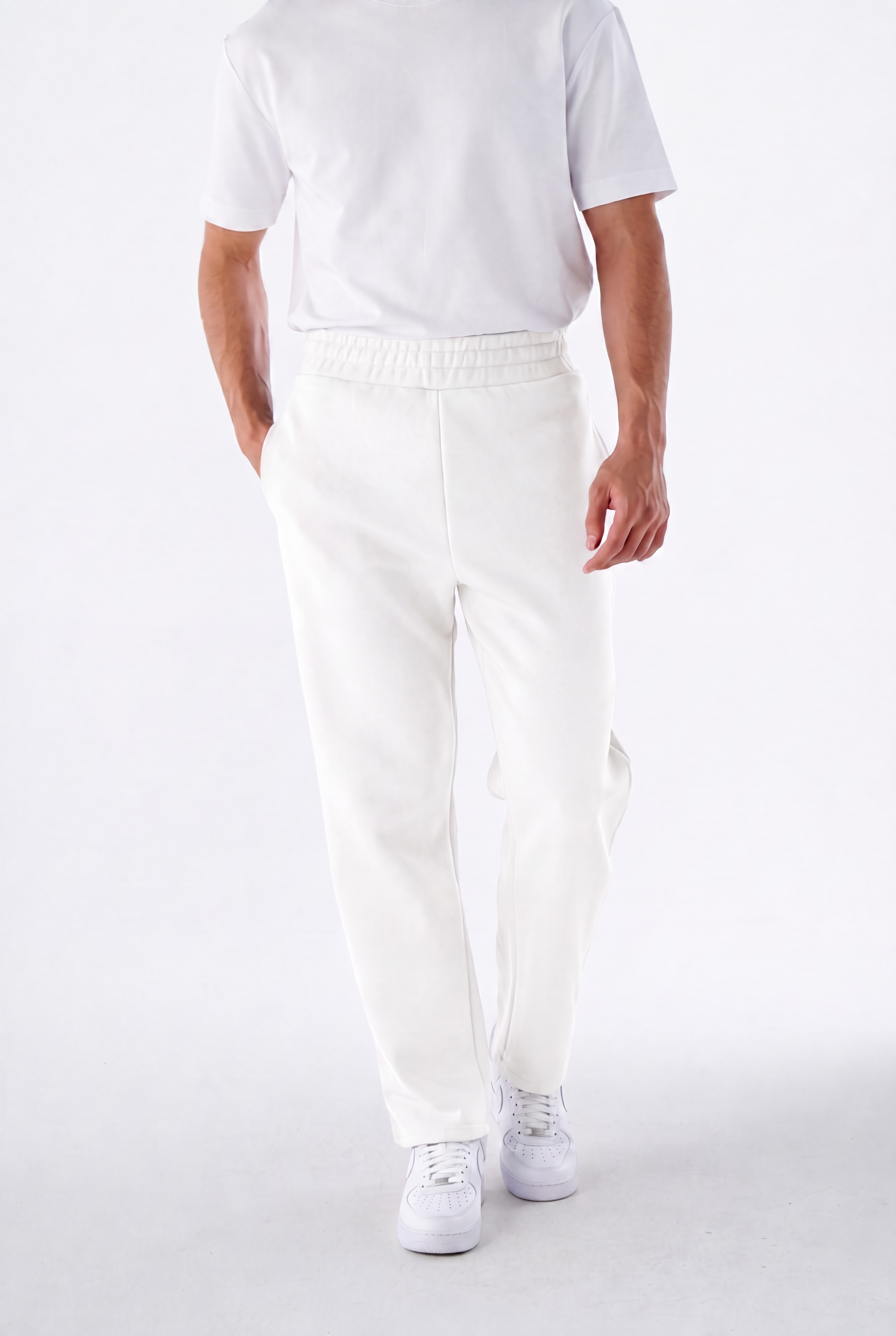2er Set Jogginghose Herren Wide Leg aus Baumwollmix