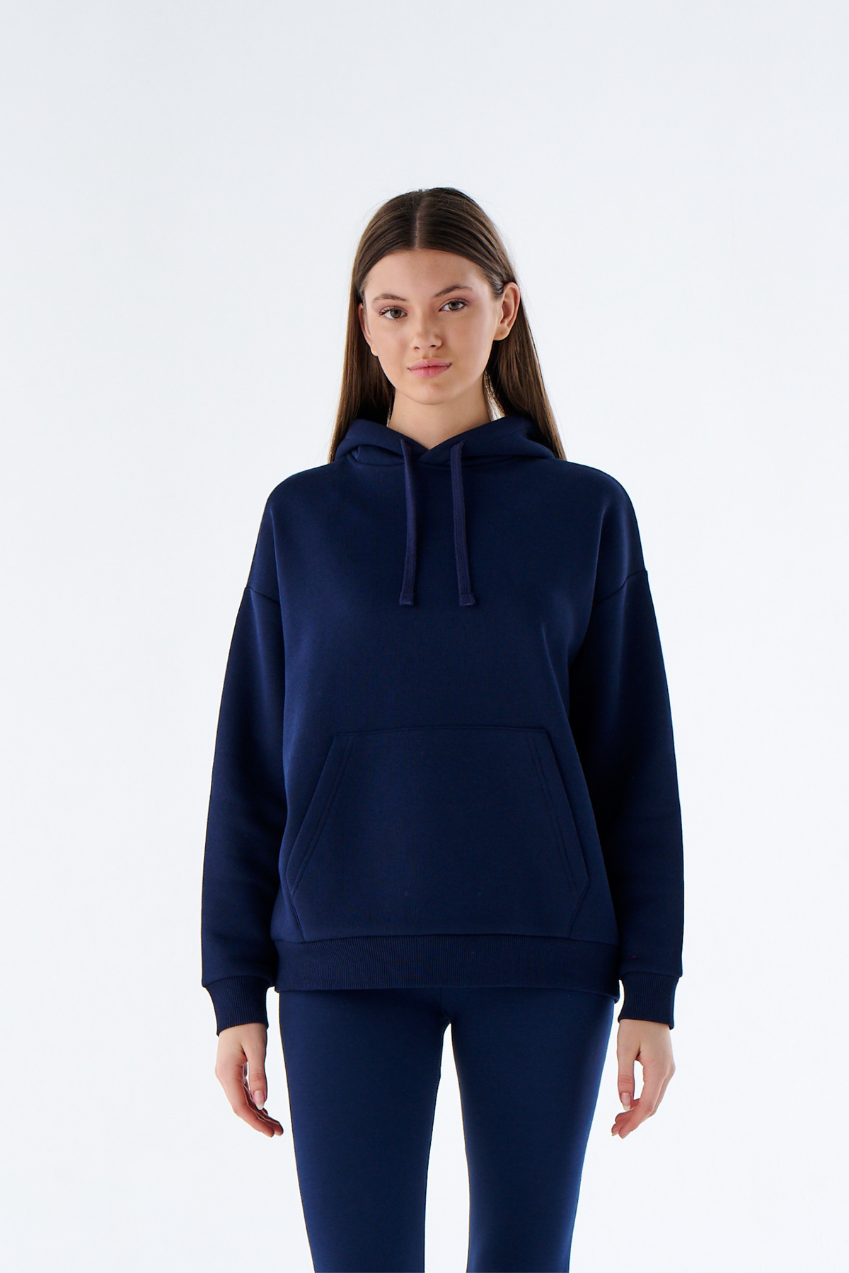 Damen Heavyweight Hoodie aus Baumwollmix mit Kapuze
