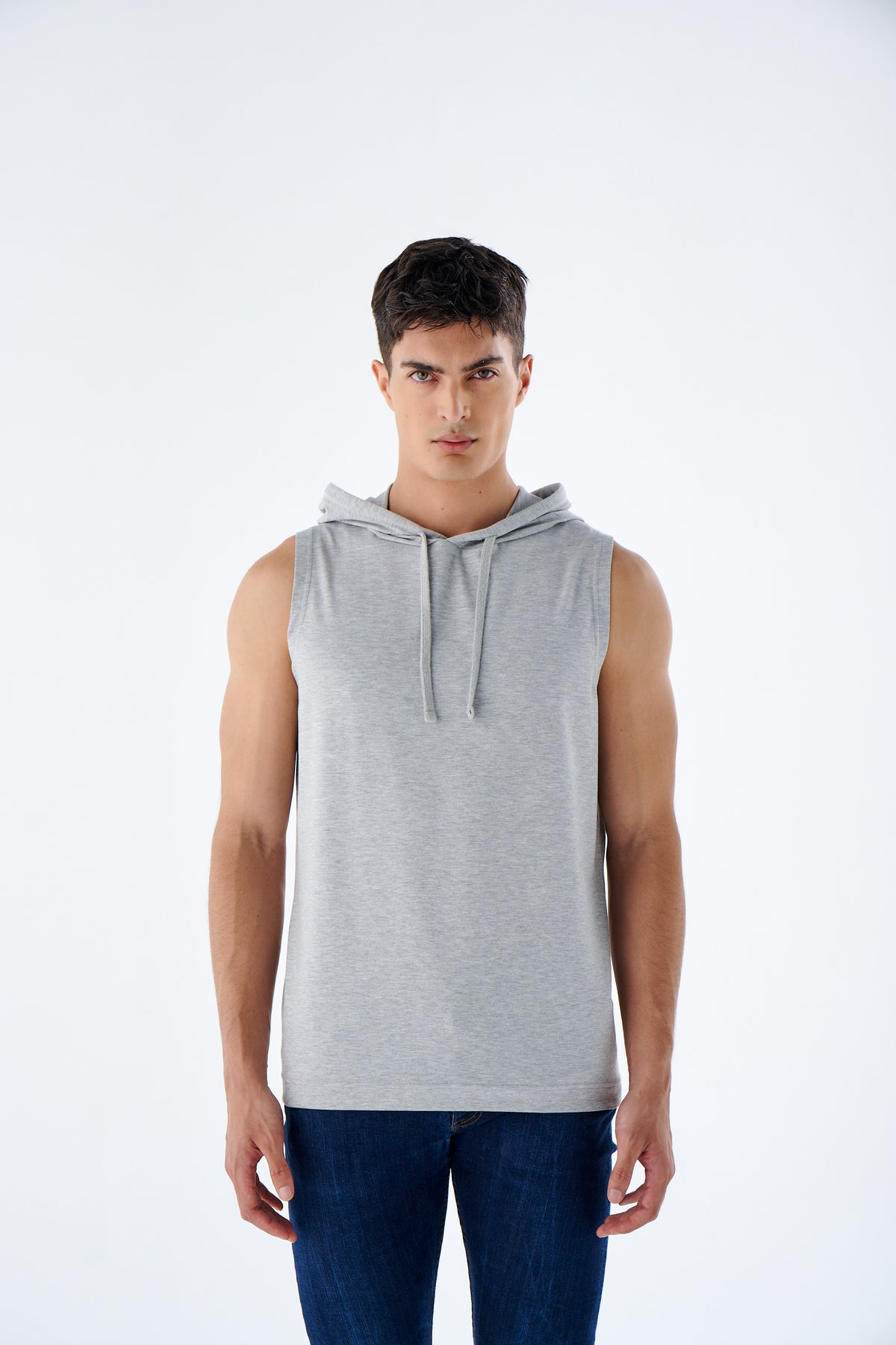Herren Muskel Hoodie ärmellos – Gym Tanktop