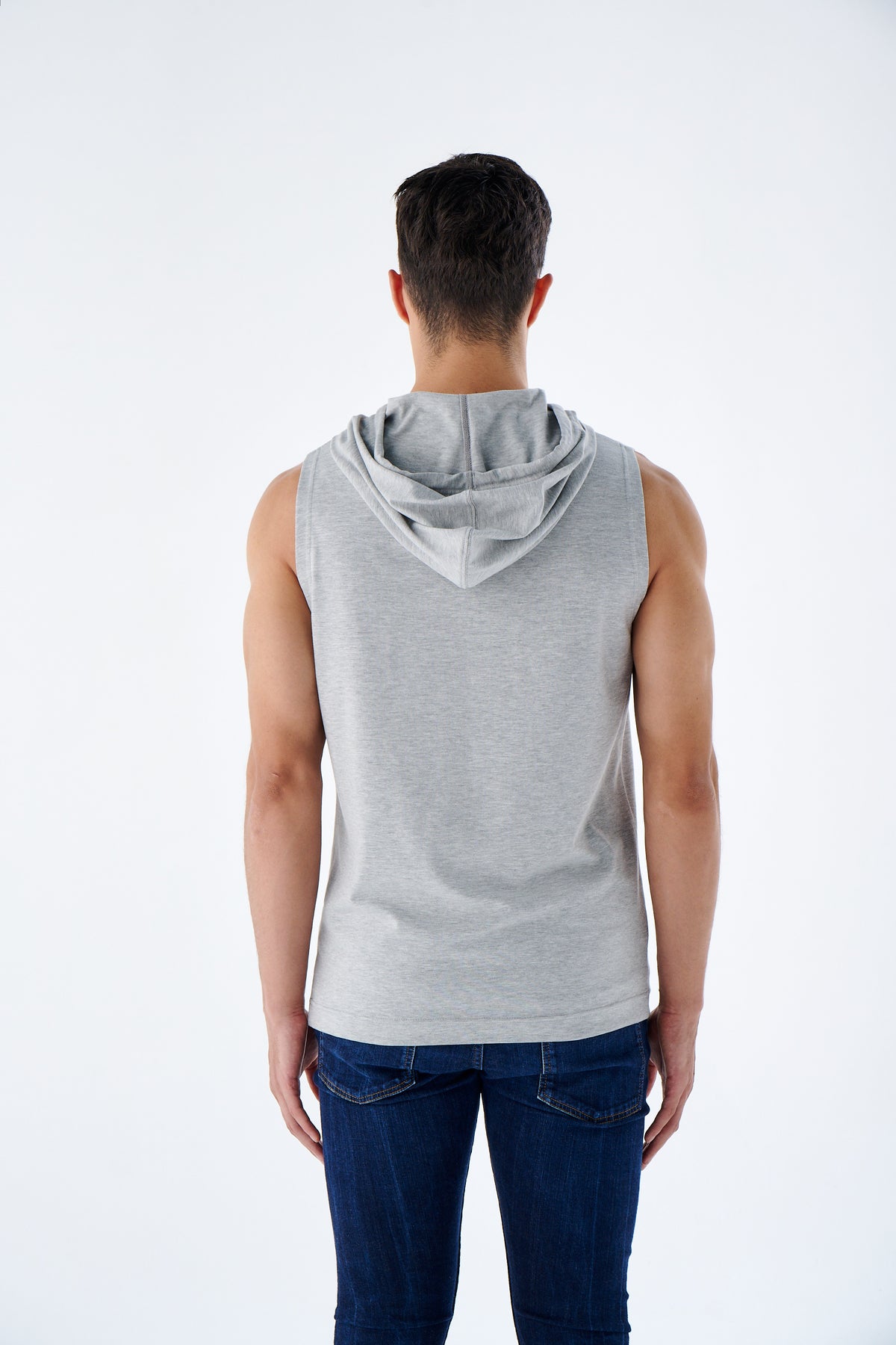 Herren Muskel Hoodie ärmellos – Gym Tanktop