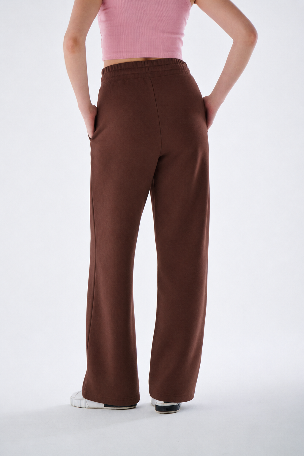 Damen High Waist Heavyweight Jogginghose aus Baumwollmix