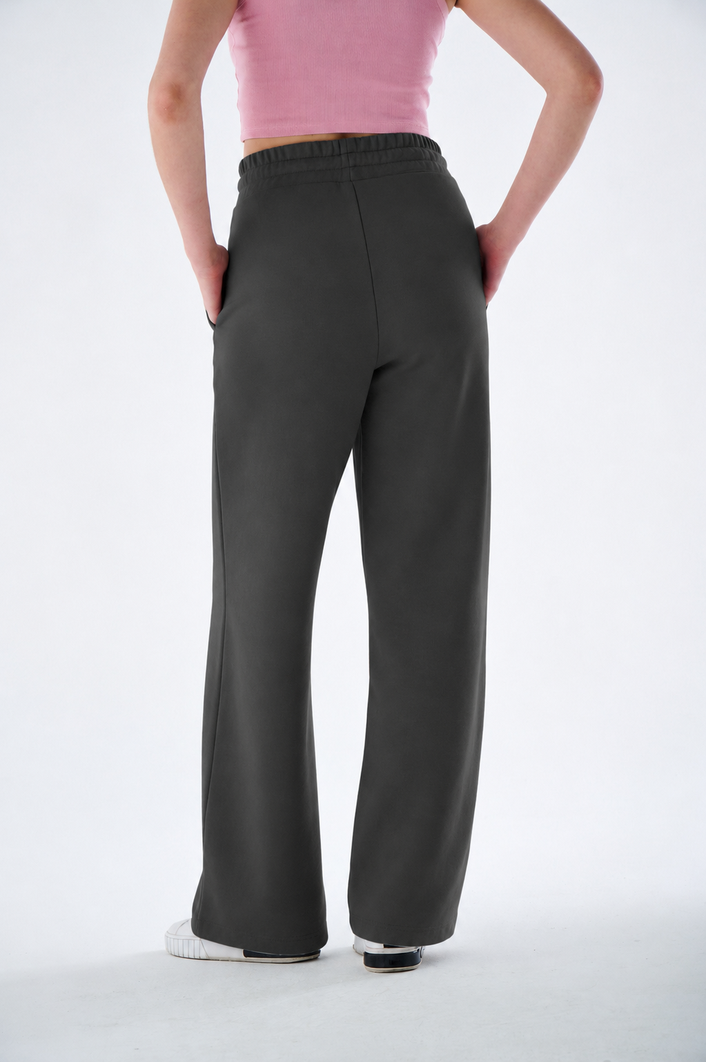 Damen High Waist Heavyweight Jogginghose aus Baumwollmix
