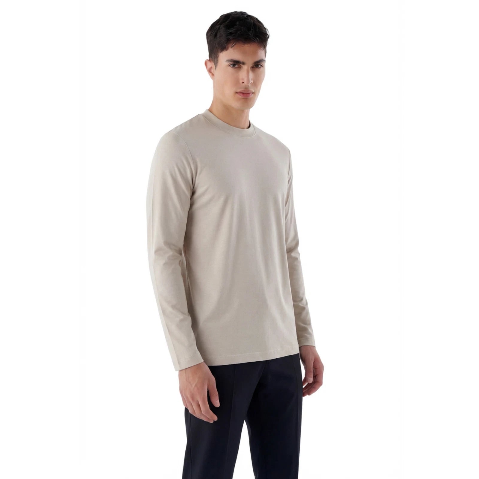 Herren Slim Fit Longsleeve aus Baumwollmix