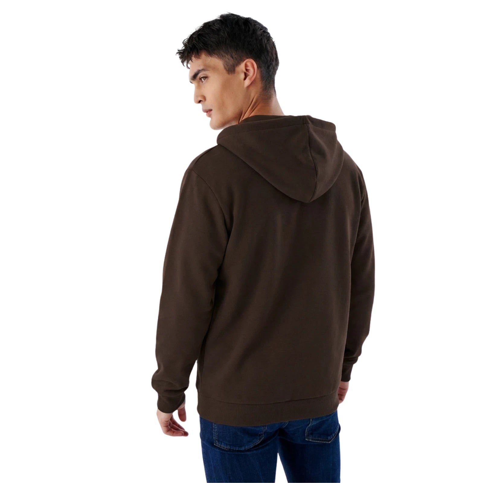 Herren Heavyweight Zip Hoodie mit Reißverschluss aus Baumwollmix