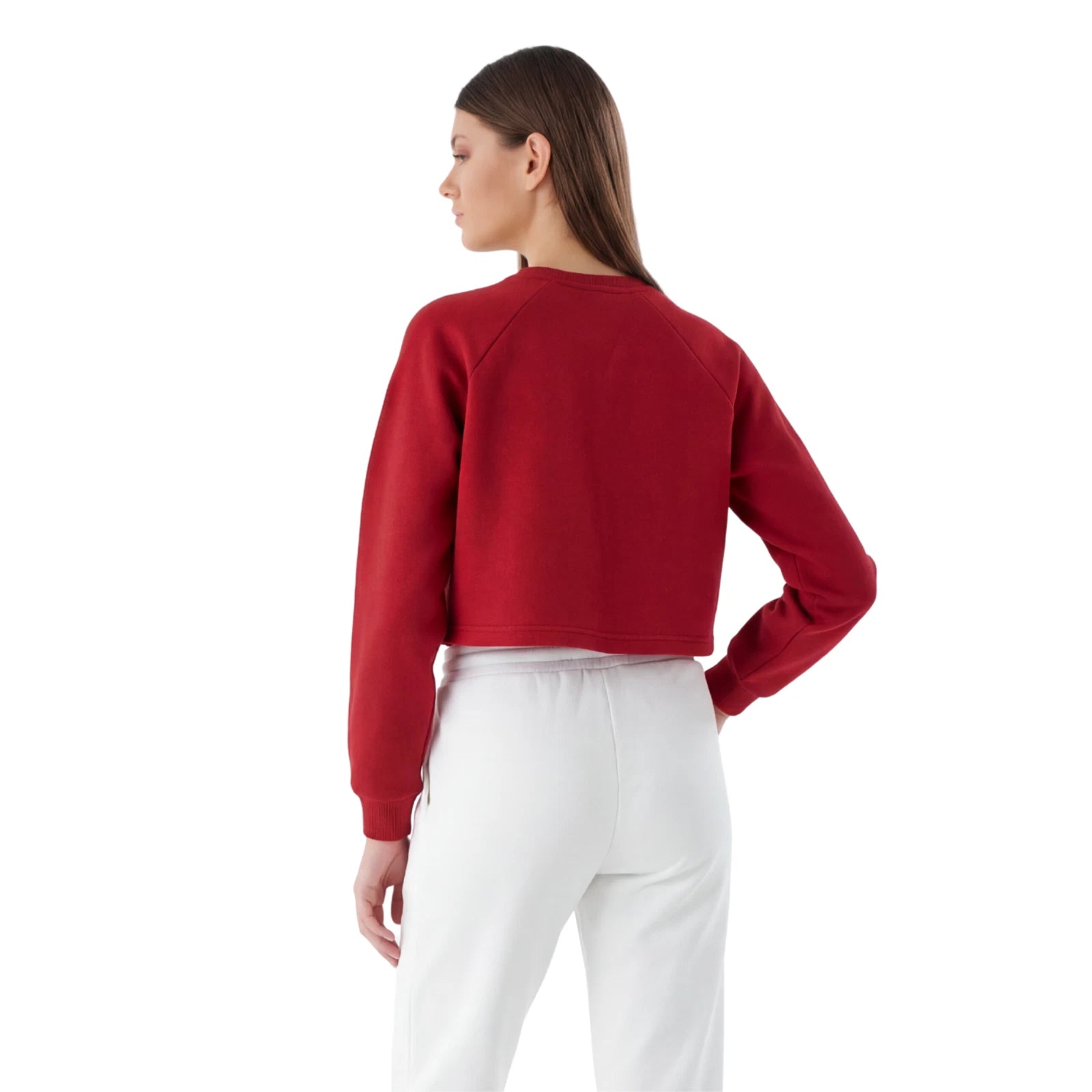 Damen Heavyweight Crop Sweatshirt aus Baumwollmix