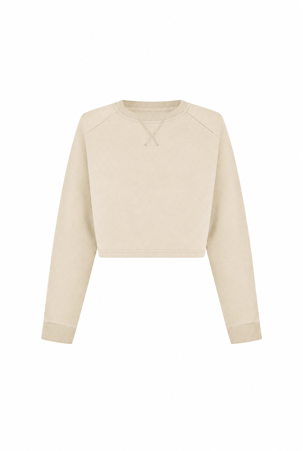Damen Heavyweight Crop Sweatshirt aus Baumwollmix