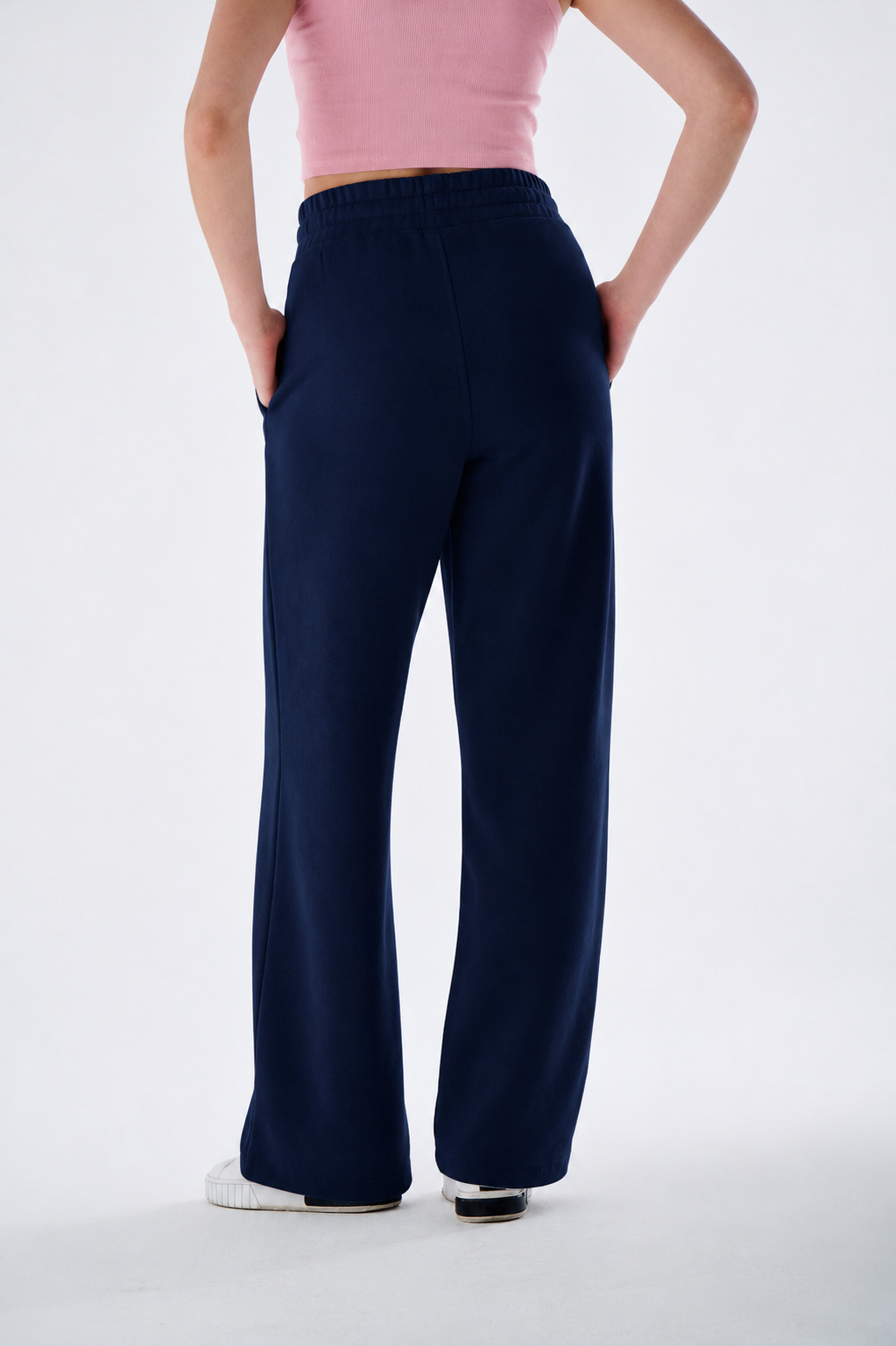 Damen High Waist Heavyweight Jogginghose aus Baumwollmix