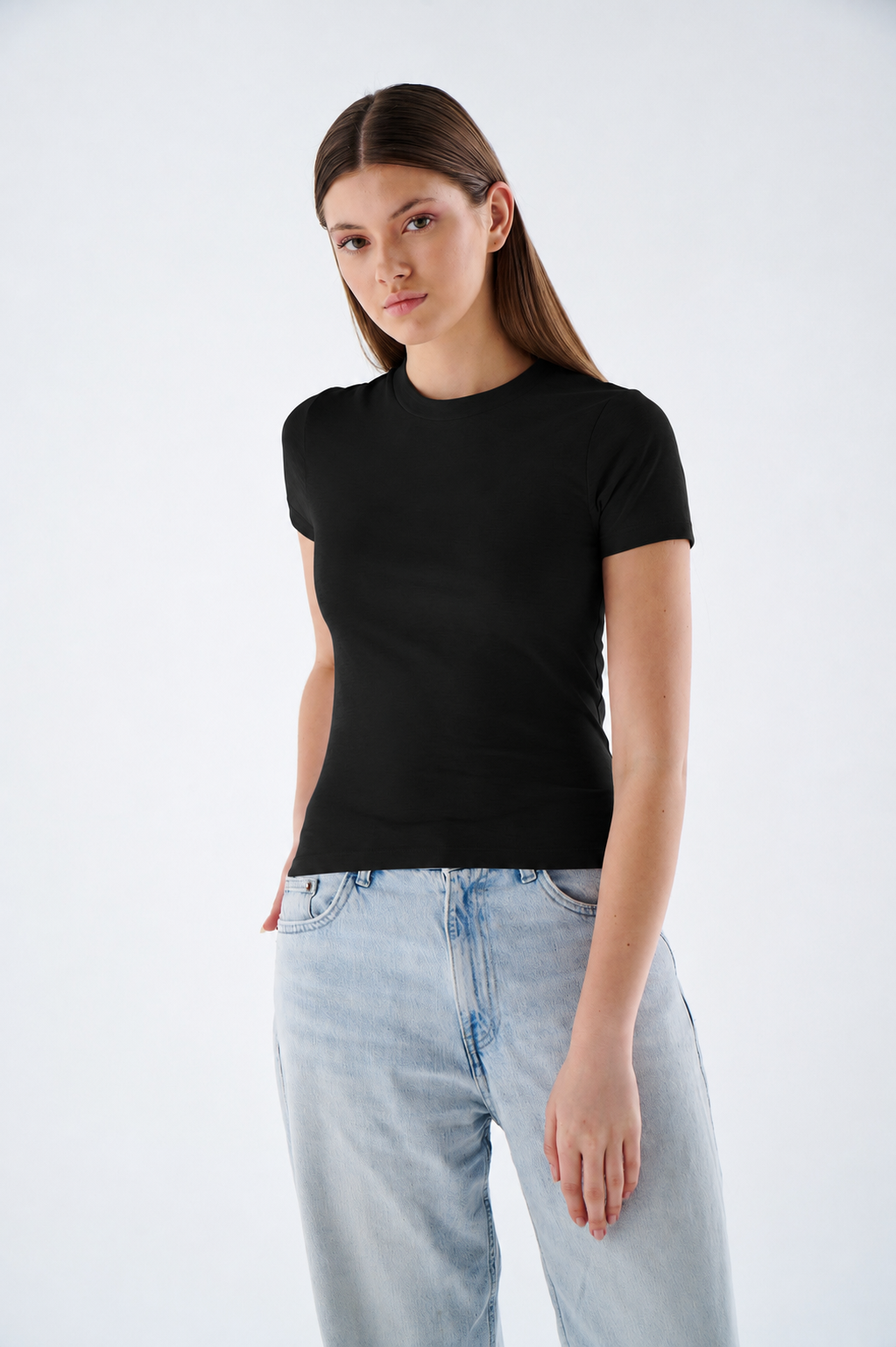 Damen Rundhals T-Shirt