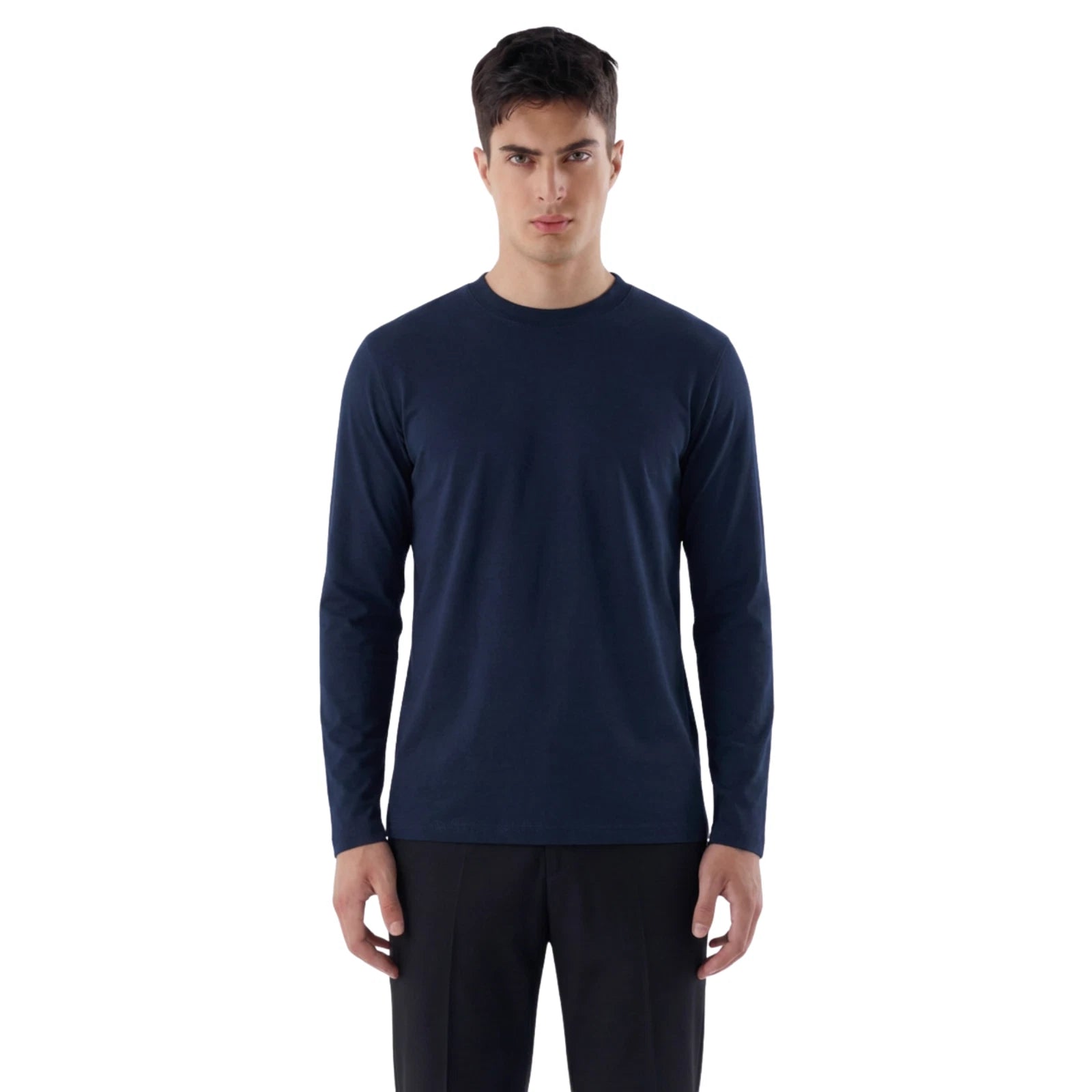 Herren Slim Fit Longsleeve aus Baumwollmix