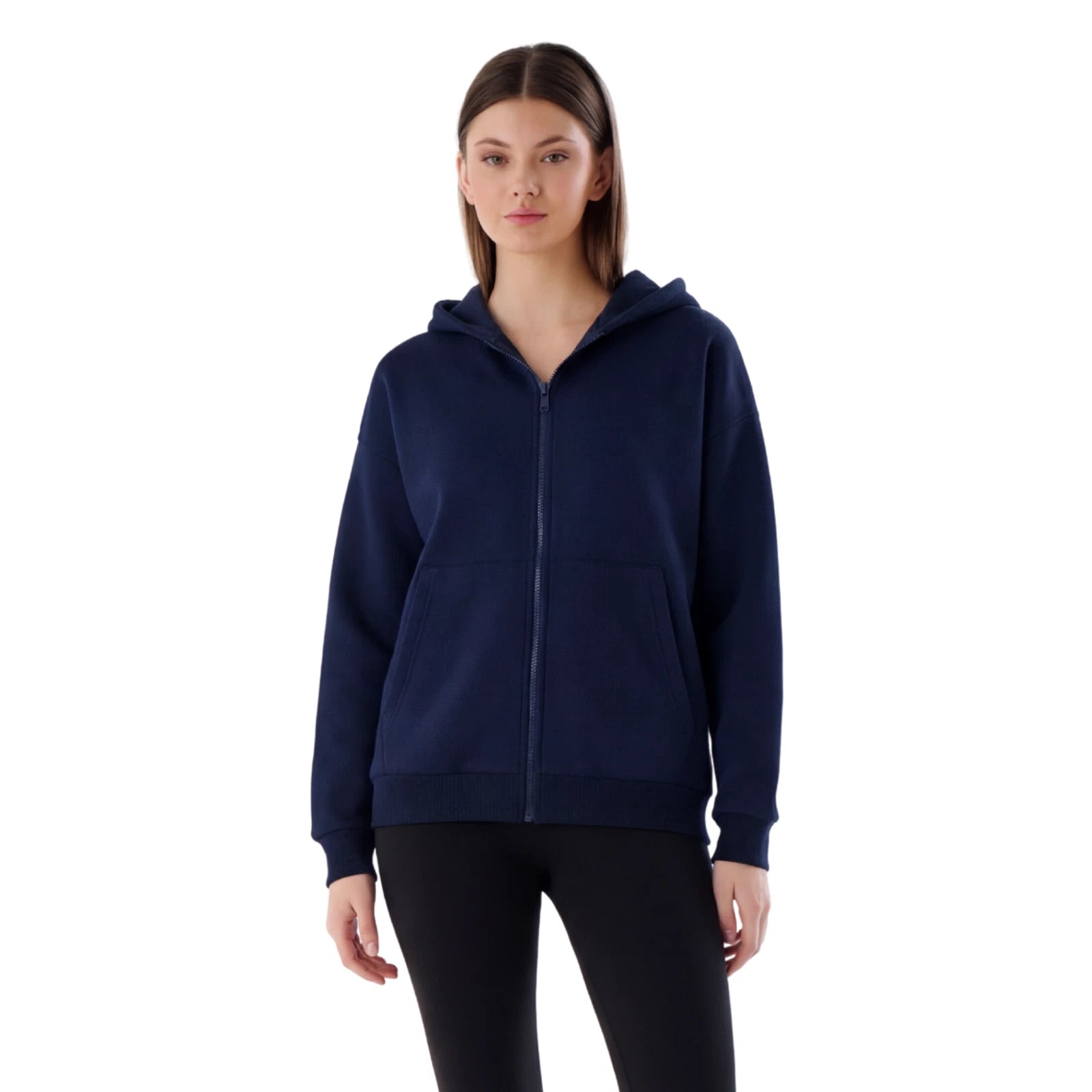 Damen Heavyweight Zip Hoodie aus Baumwollmix