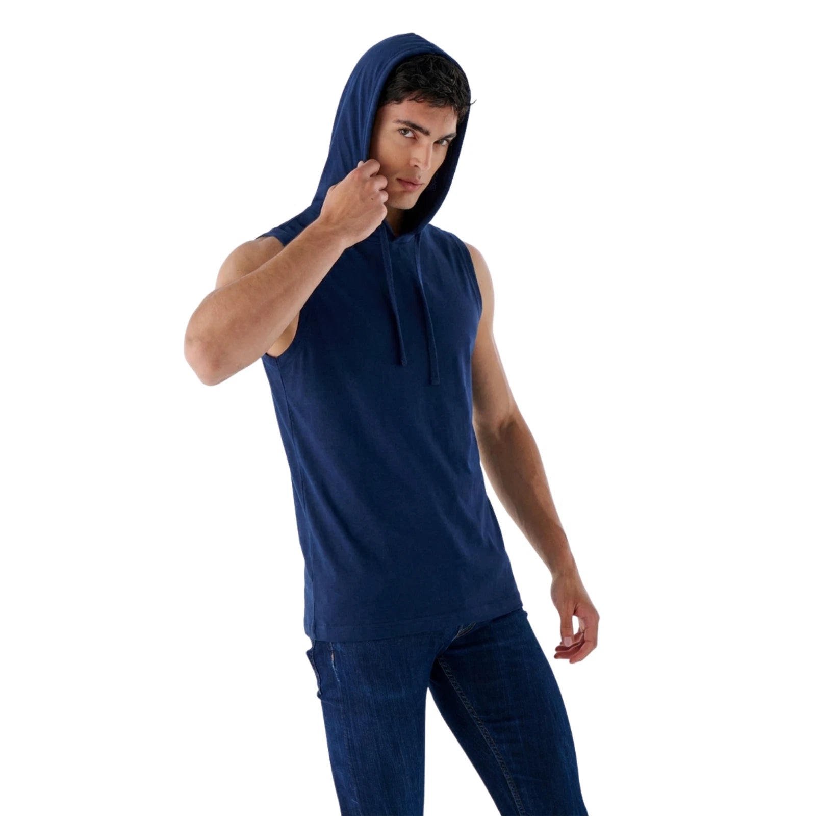 Herren Muskel Hoodie ärmellos – Gym Tanktop