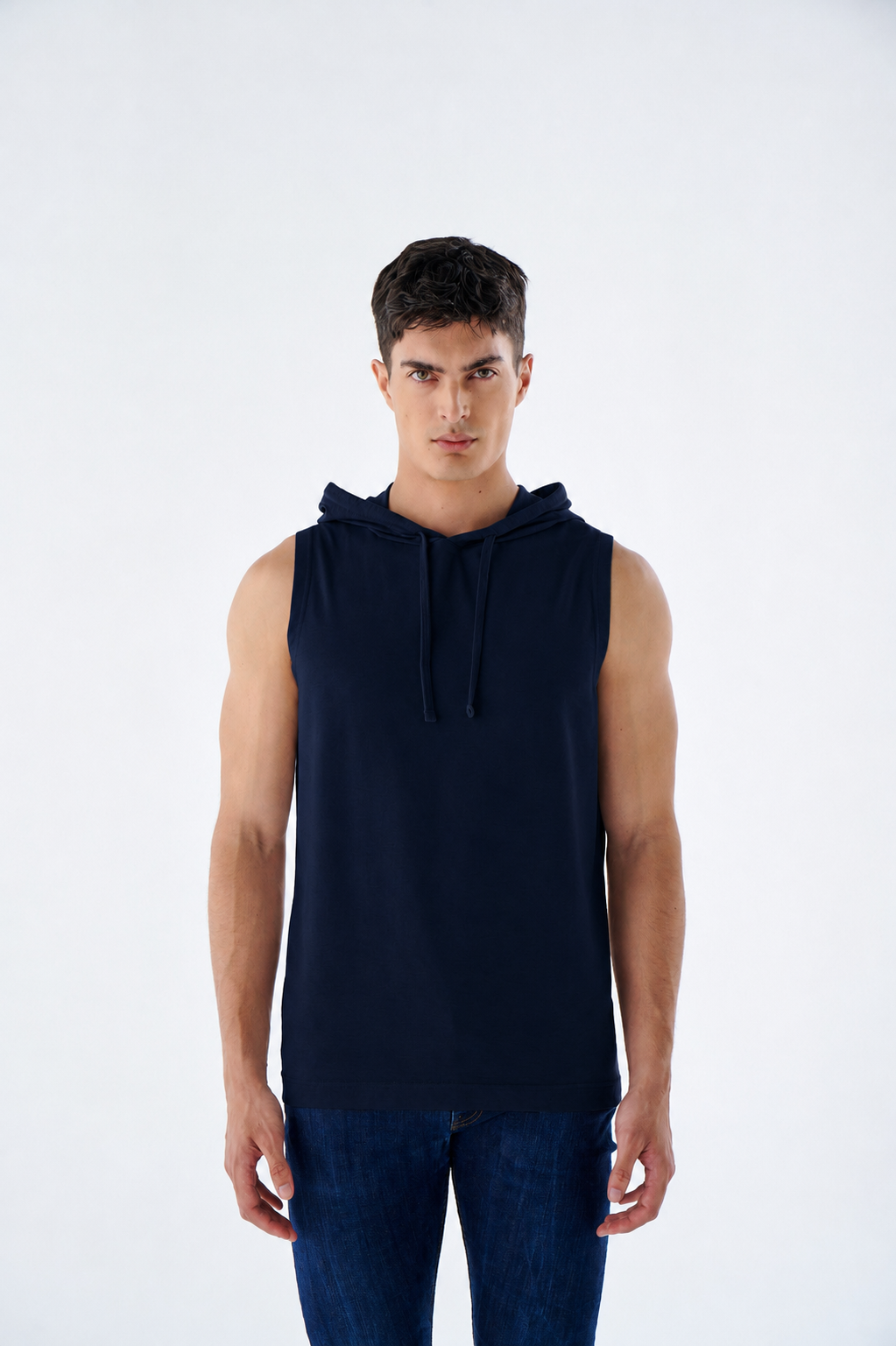 Herren Muskel Hoodie ärmellos – Gym Tanktop