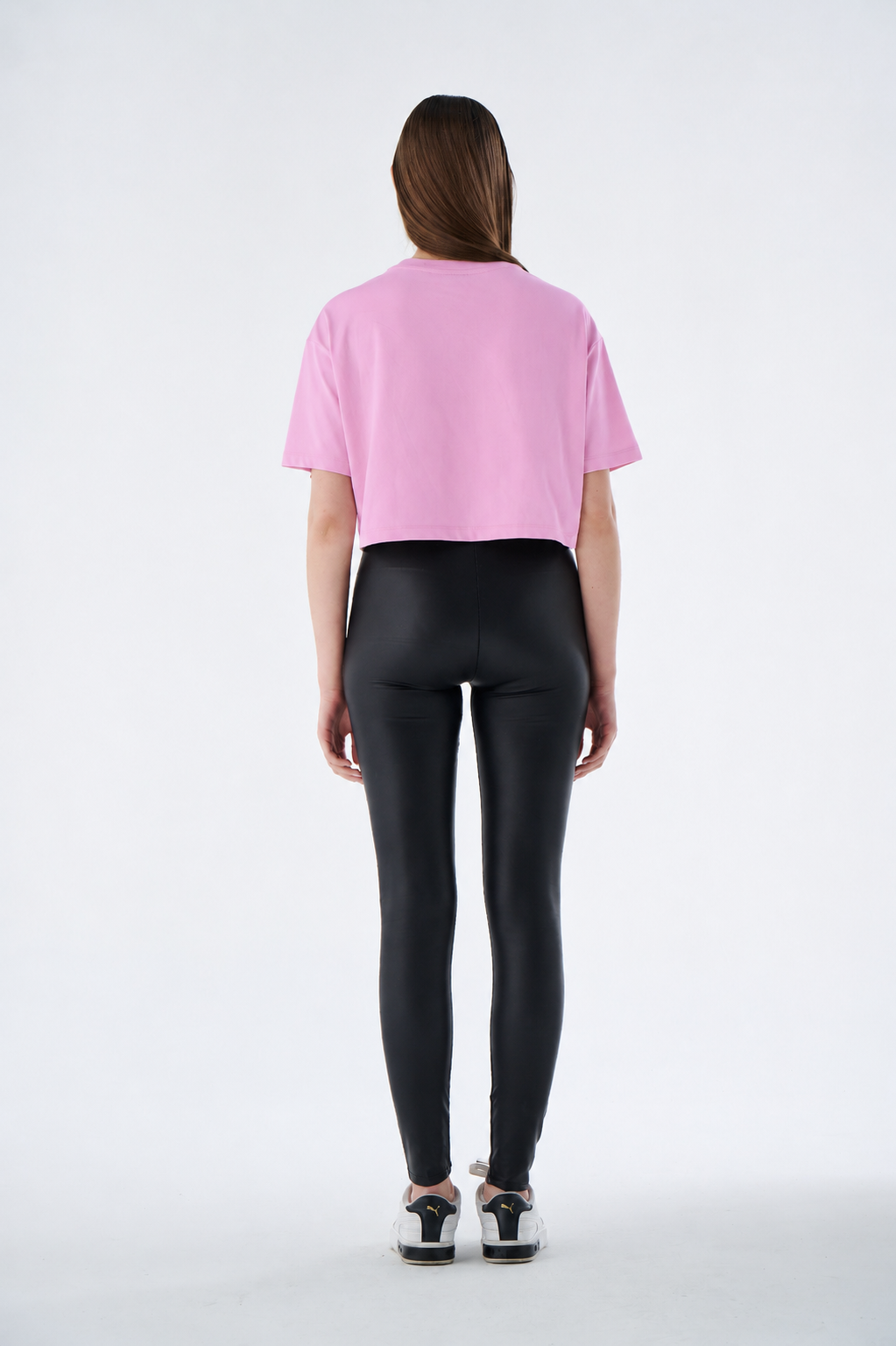 Crop Top Damen - 100% Baumwolle - Bauchfrei T-Shirt Kurzarm