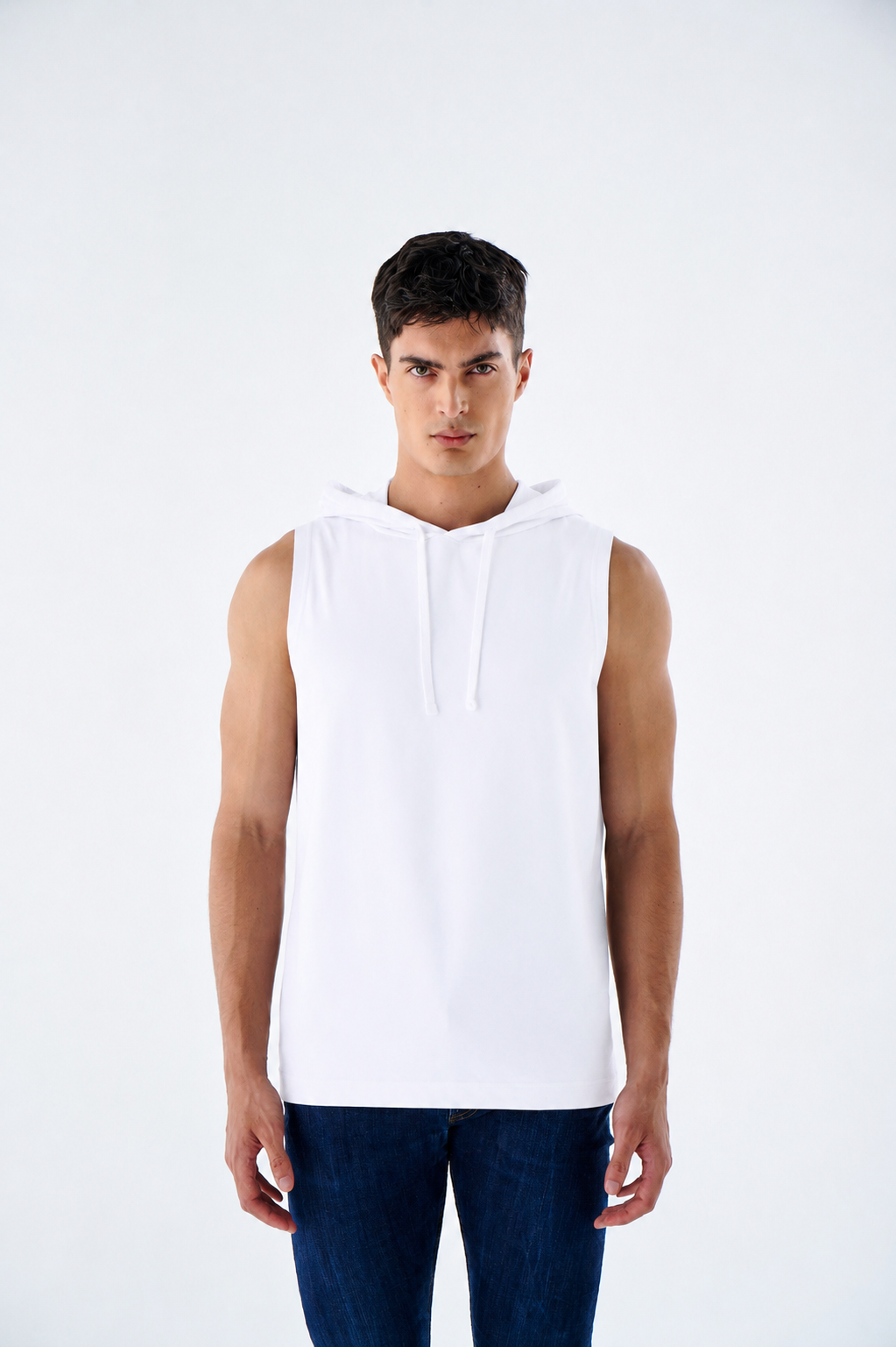 Herren Muskel Hoodie ärmellos – Gym Tanktop