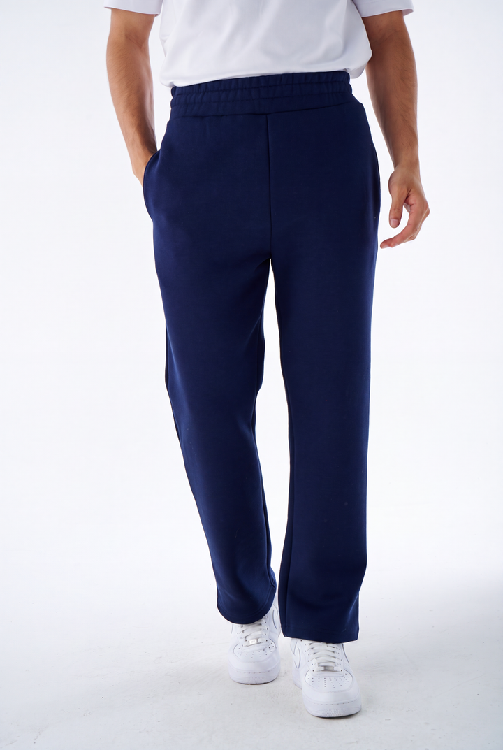 Herren Wide Leg Jogginghose aus Baumwollmix