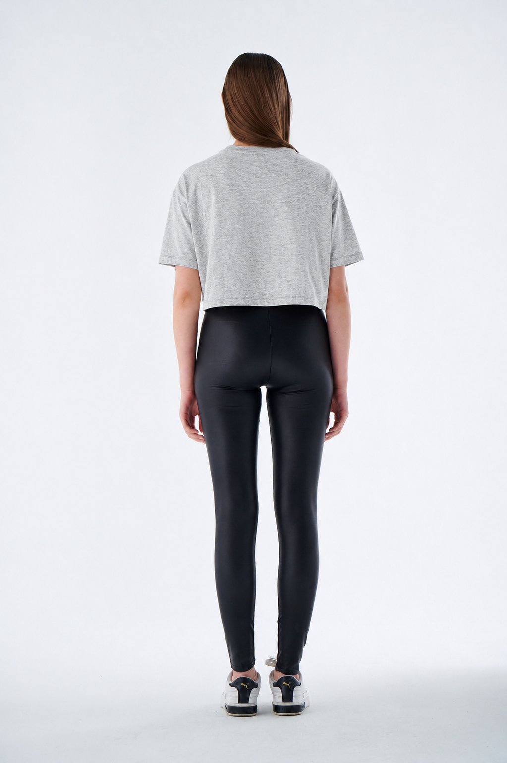 Crop Top Damen - 100% Baumwolle - Bauchfrei T-Shirt Kurzarm