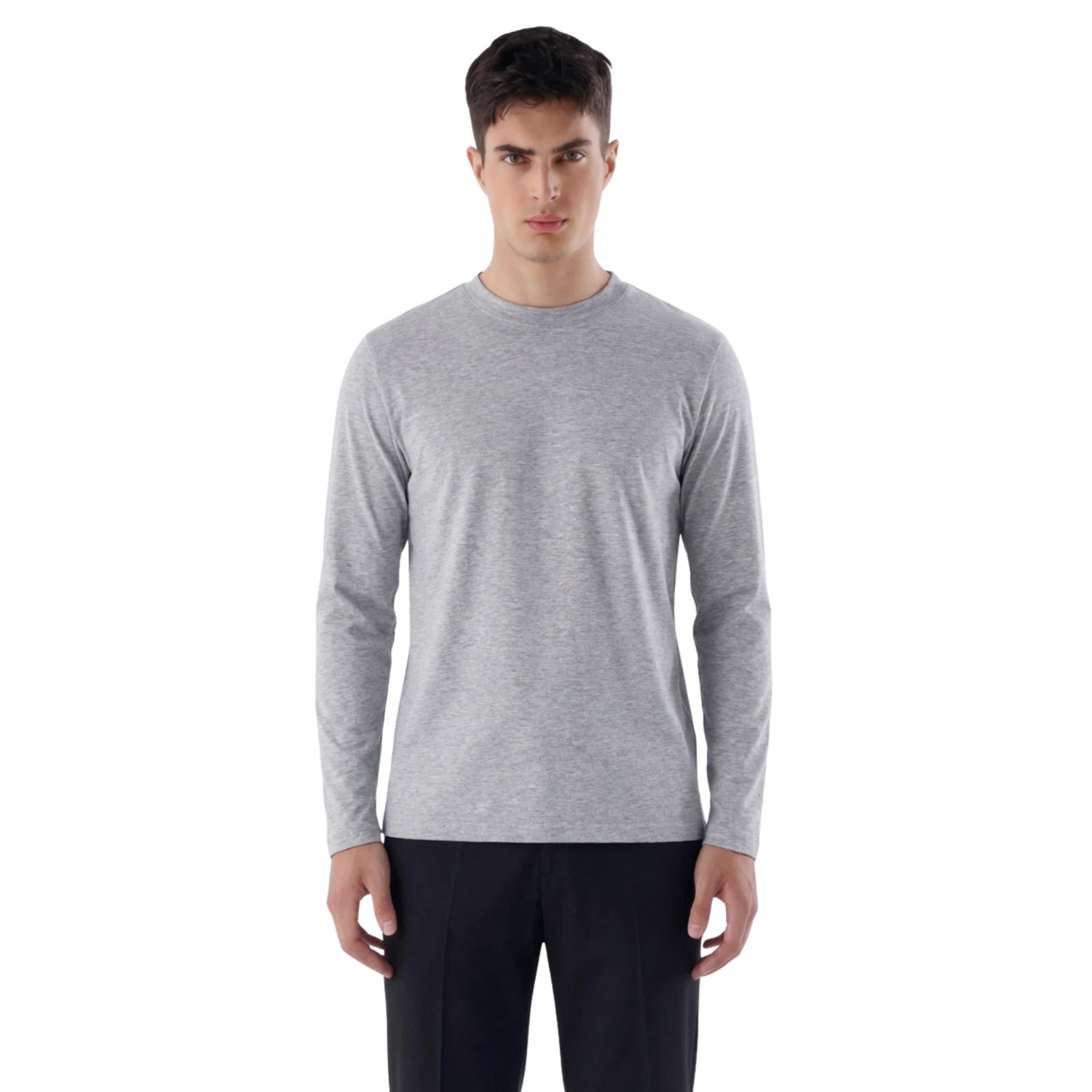 Herren Slim Fit Longsleeve aus Baumwollmix