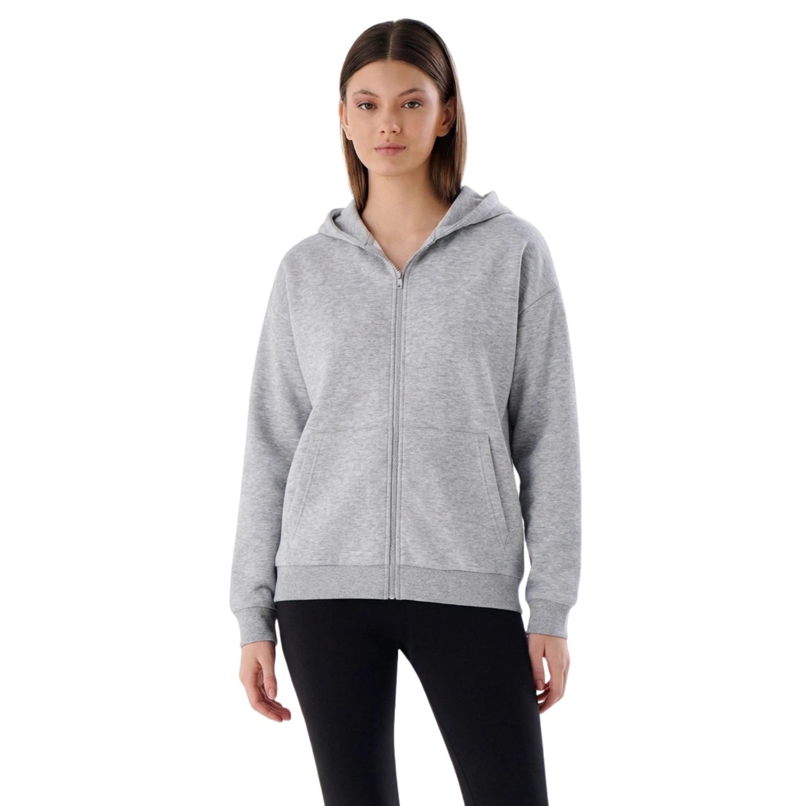 Damen Heavyweight Zip Hoodie aus Baumwollmix