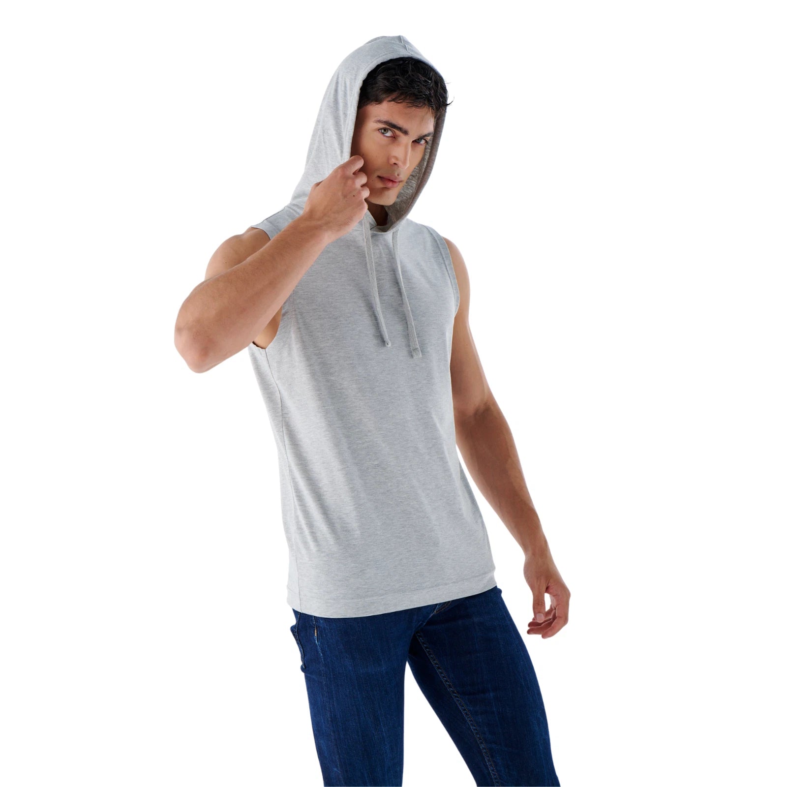 Herren Muskel Hoodie ärmellos – Gym Tanktop