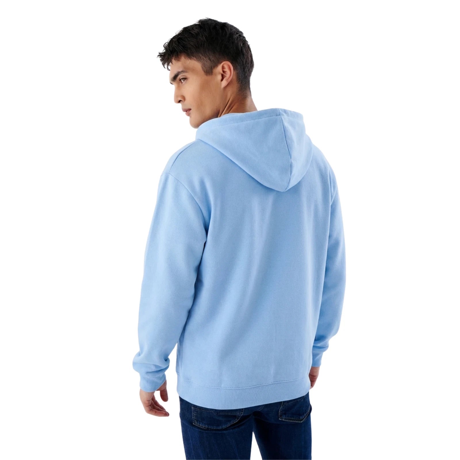 Herren Heavyweight Zip Hoodie mit Reißverschluss aus Baumwollmix