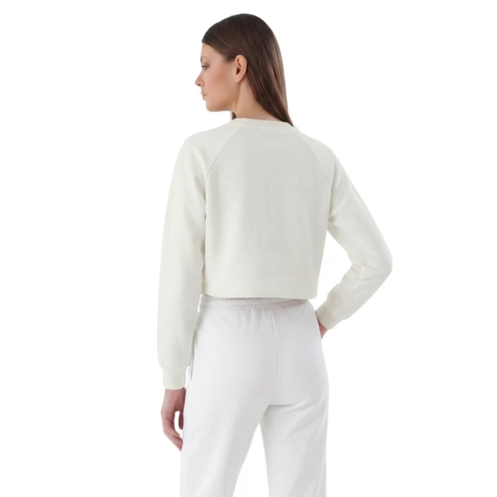 Damen Heavyweight Crop Sweatshirt aus Baumwollmix