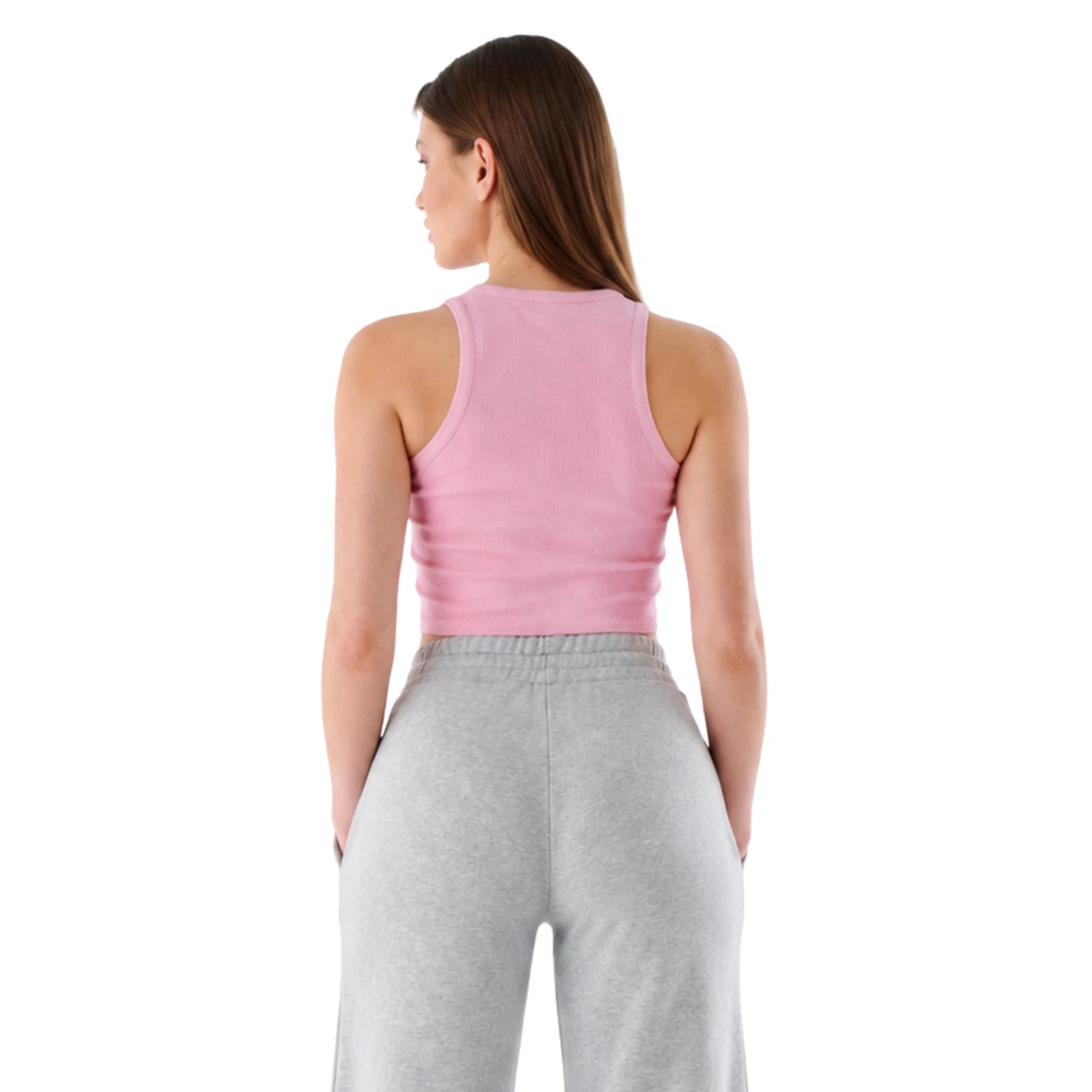Luvigance Damen Tank Top - mit Rundhals figurbetontem Schnitt in Rippstrick