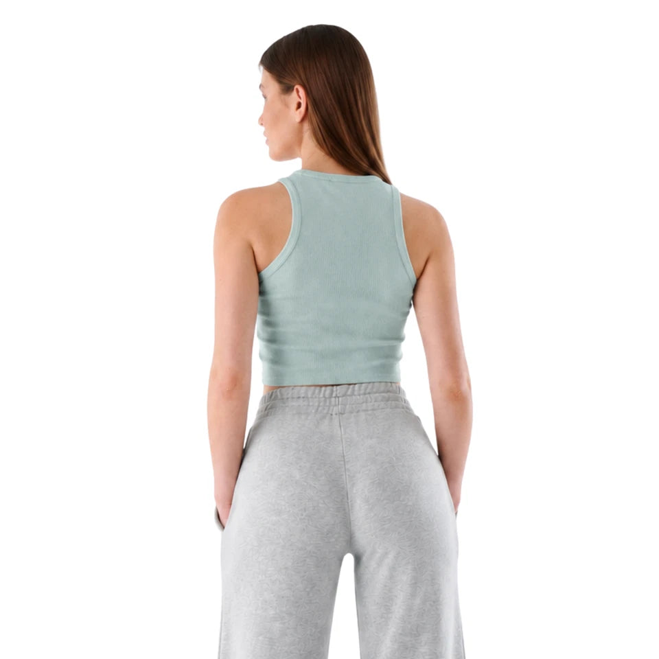 Luvigance Damen Tank Top - mit Rundhals figurbetontem Schnitt in Rippstrick