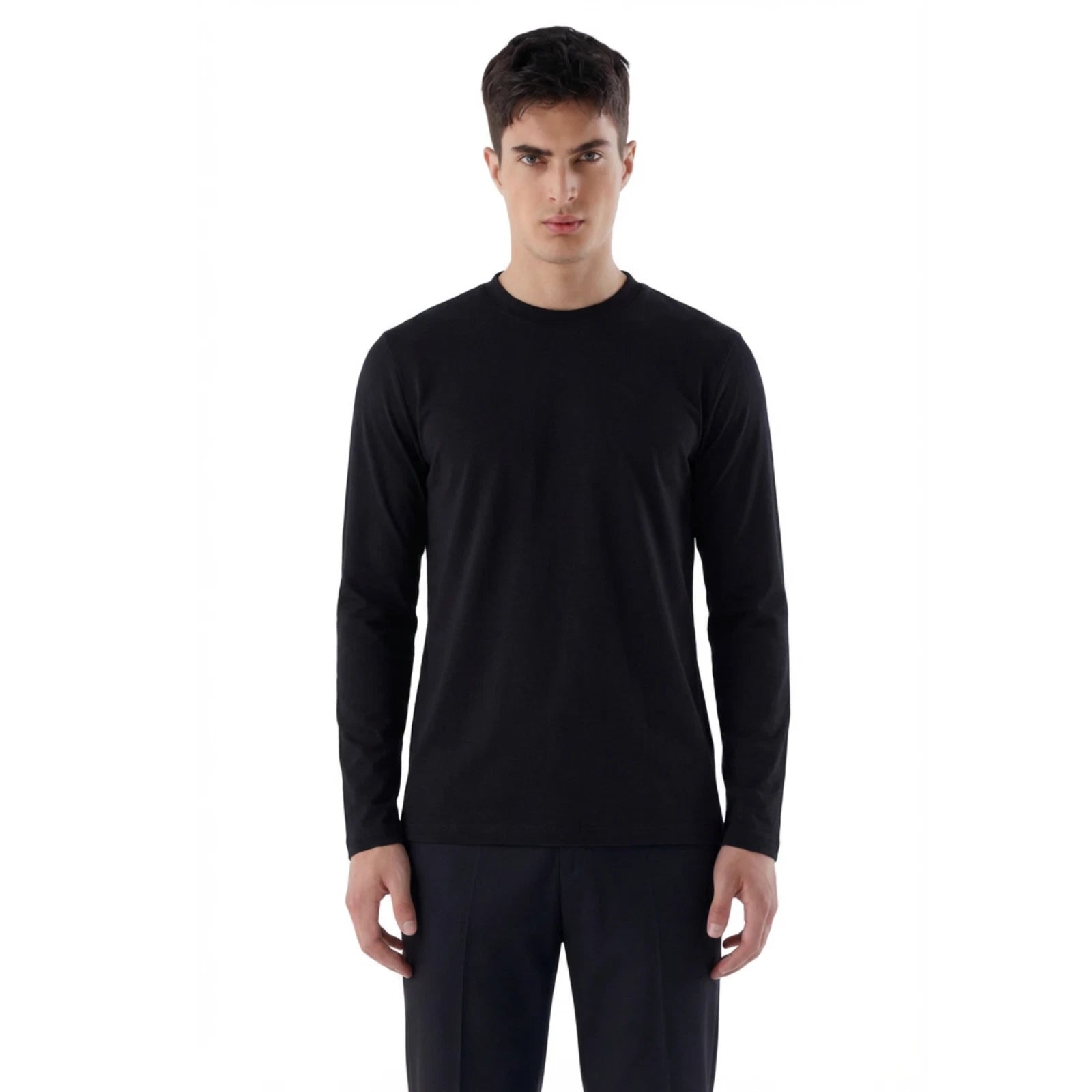 Herren Slim Fit Longsleeve aus Baumwollmix