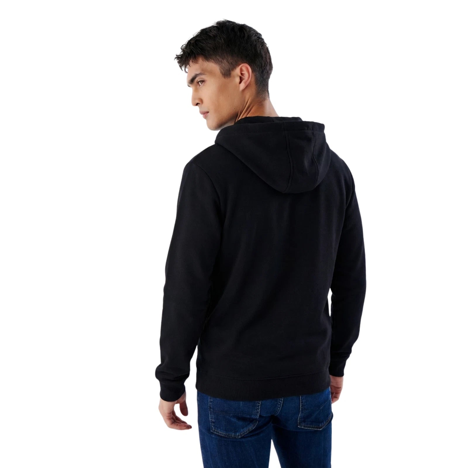 Herren Heavyweight Zip Hoodie mit Reißverschluss aus Baumwollmix
