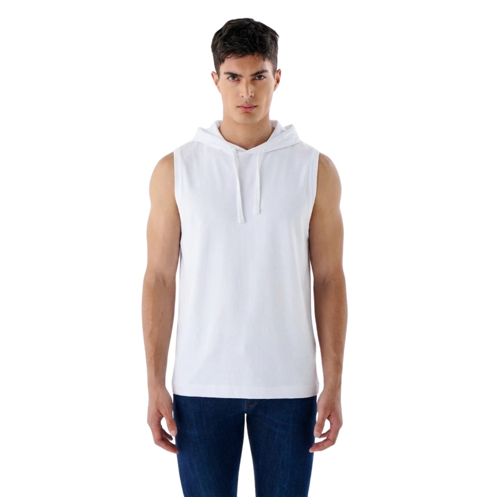 Herren Muskel Hoodie ärmellos – Gym Tanktop