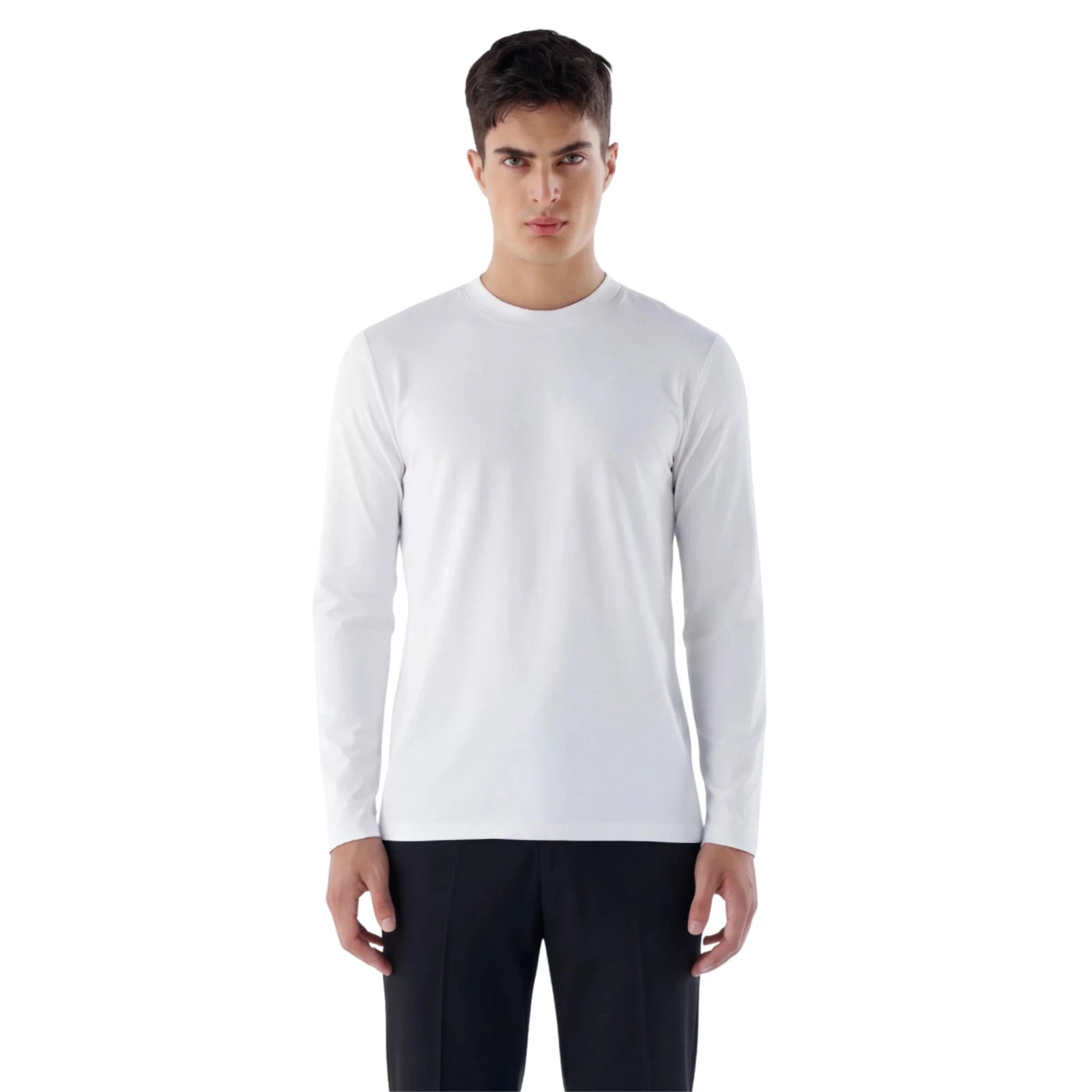 Herren Slim Fit Longsleeve aus Baumwollmix