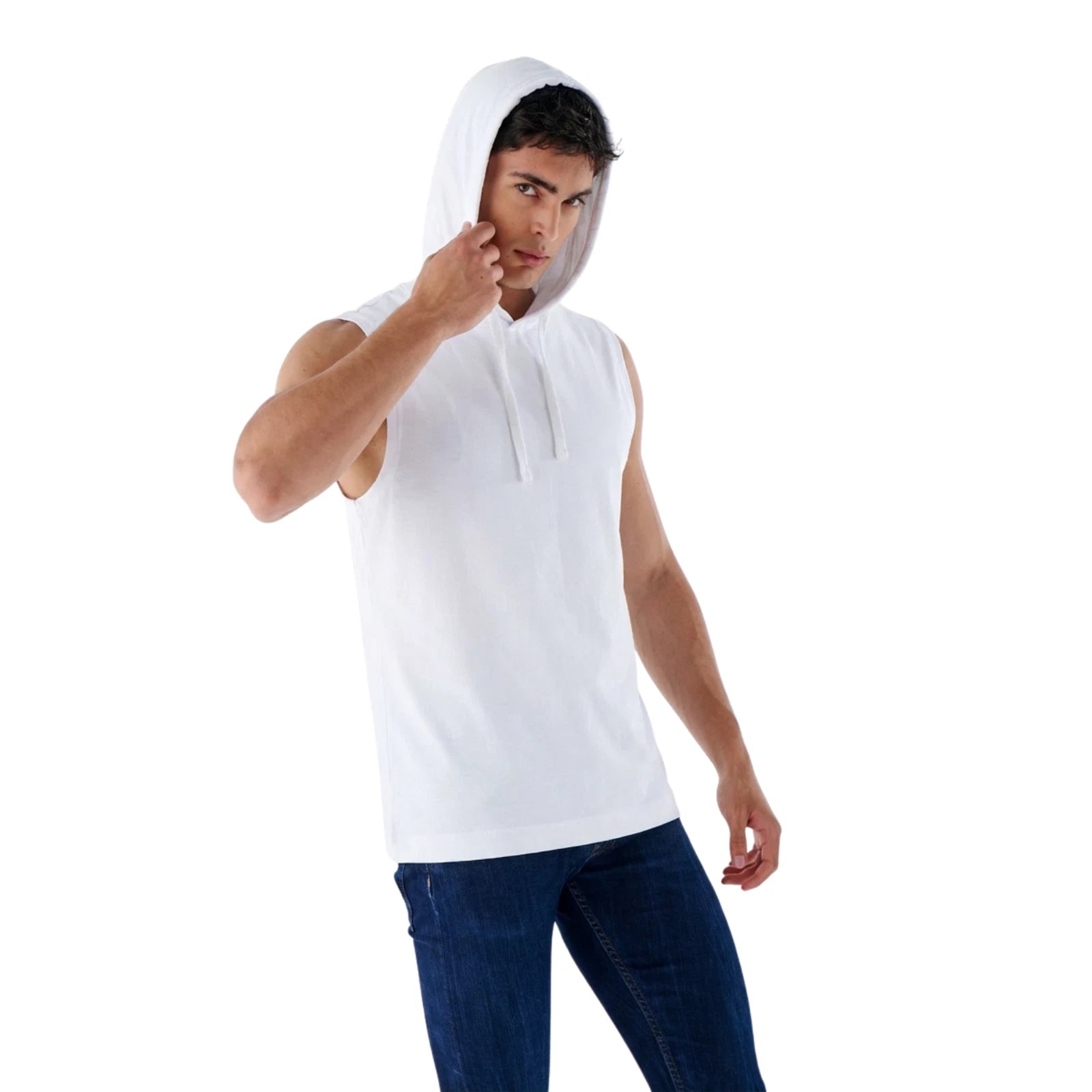 Herren Muskel Hoodie ärmellos – Gym Tanktop