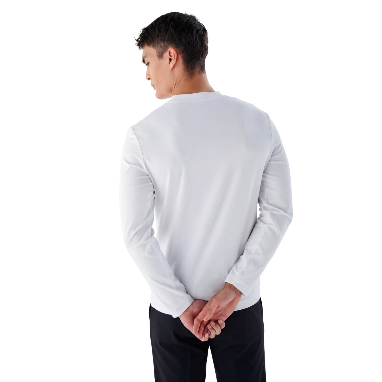 Herren Slim Fit Longsleeve aus Baumwollmix